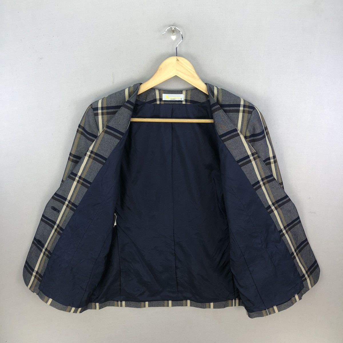 Aquascutum Vintage Aquascutum No Collar Jacket Size S / US 4 / IT 40 - 5 Thumbnail