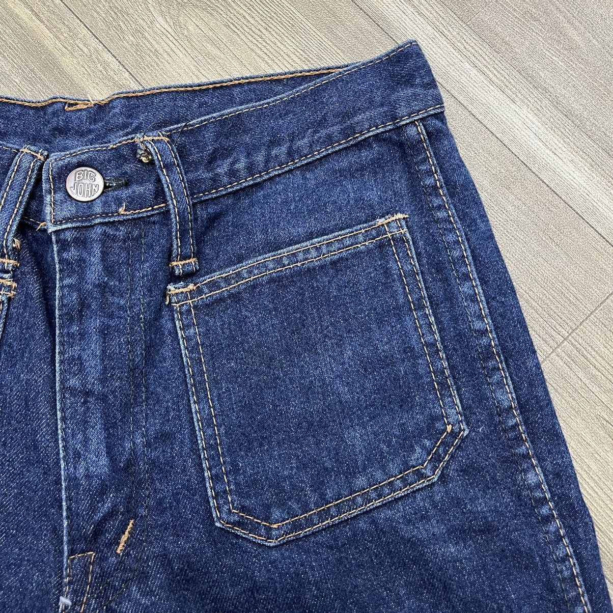 If Six Was Nine × Japanese Brand × Le Grande Bleu (L.G.B.) Vintage Big John Flared Jeans Bush Pants Style BootCut Denim Size US 27 - 7 Thumbnail