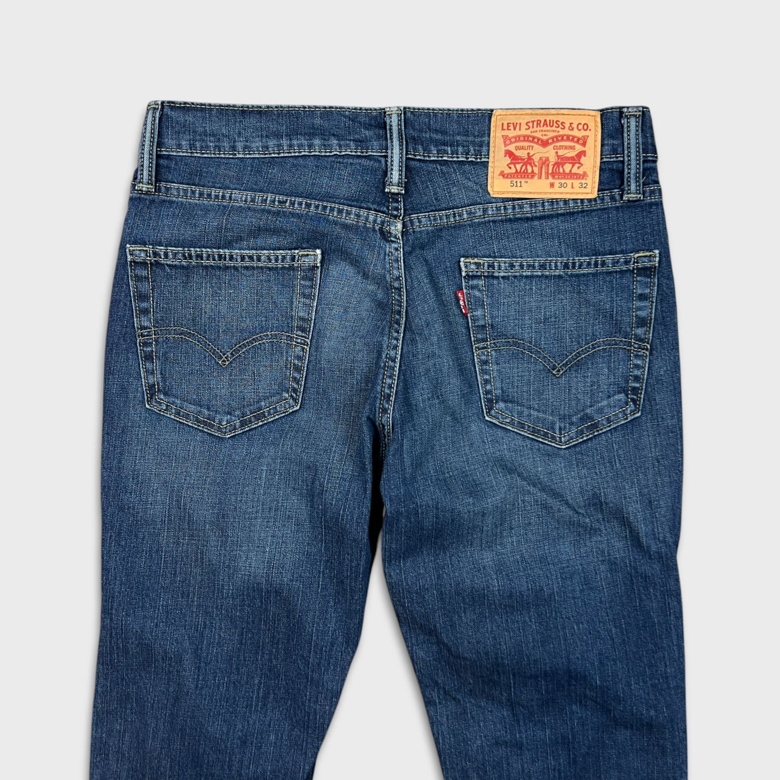Levi's × Vintage Levi's 511 Jeans 30x32 Blue Slim Fit American Denim Pants Size US 30 / EU 46 - 6 Thumbnail