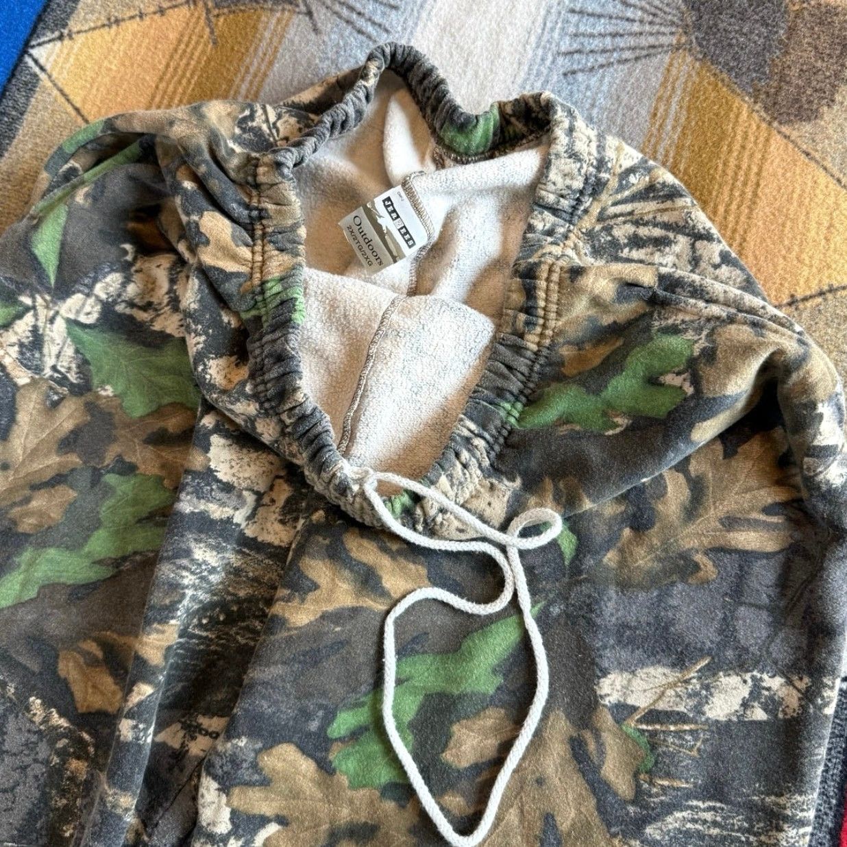 Jerzees VINTAGE Jerzees Sweatpants Camouflage 2XL Pants Mens Brown Camouflage 90s Grunge Skate Hunting Outdoor Size US 39 - 4 Thumbnail