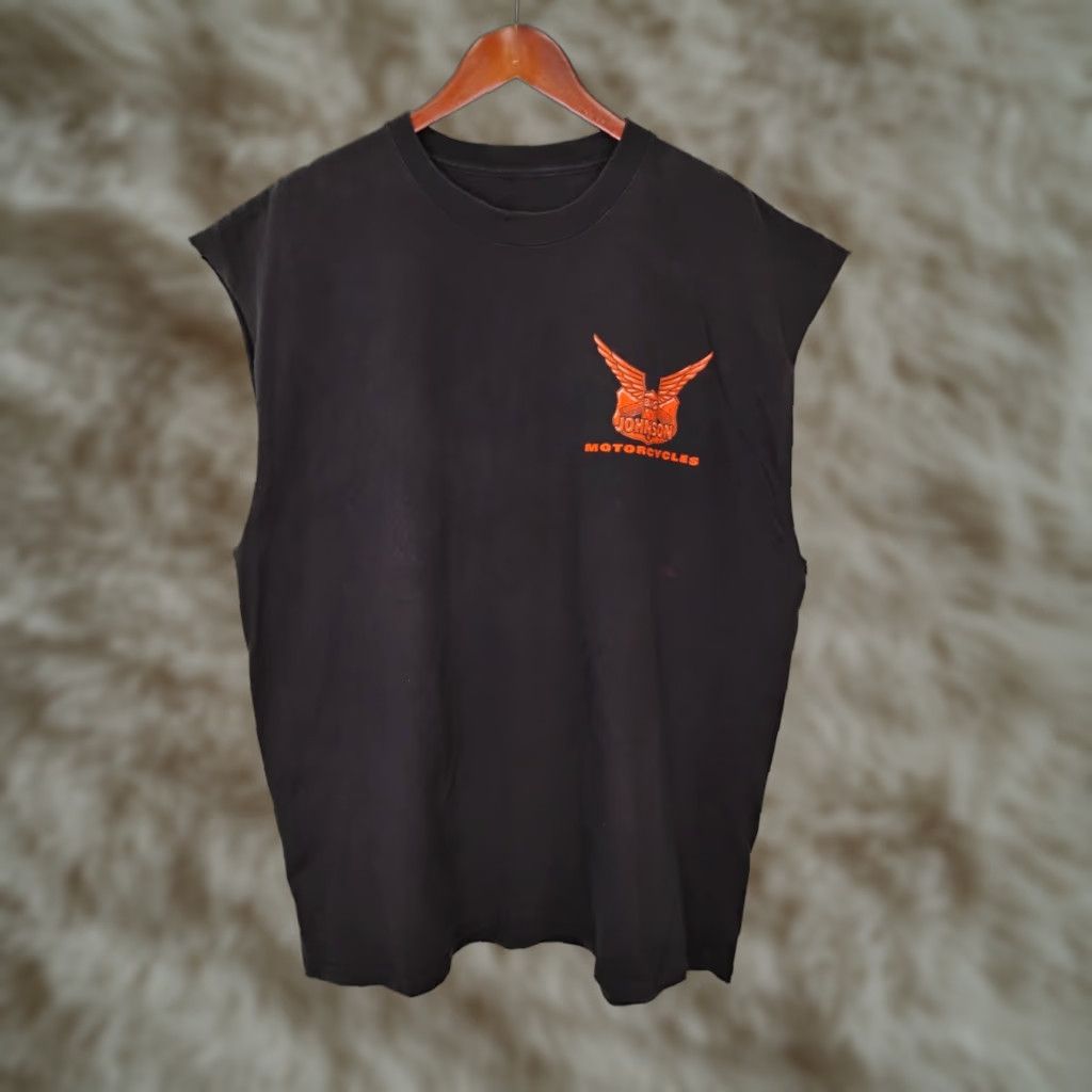 Vintage Vintage 90s Big Johnson Sleeveless T Shirt 2XL Black Biker Mens Crew Neck Short Sleeve Not applicable Size US XXL / EU 58 / 5 - 1 Thumbnail