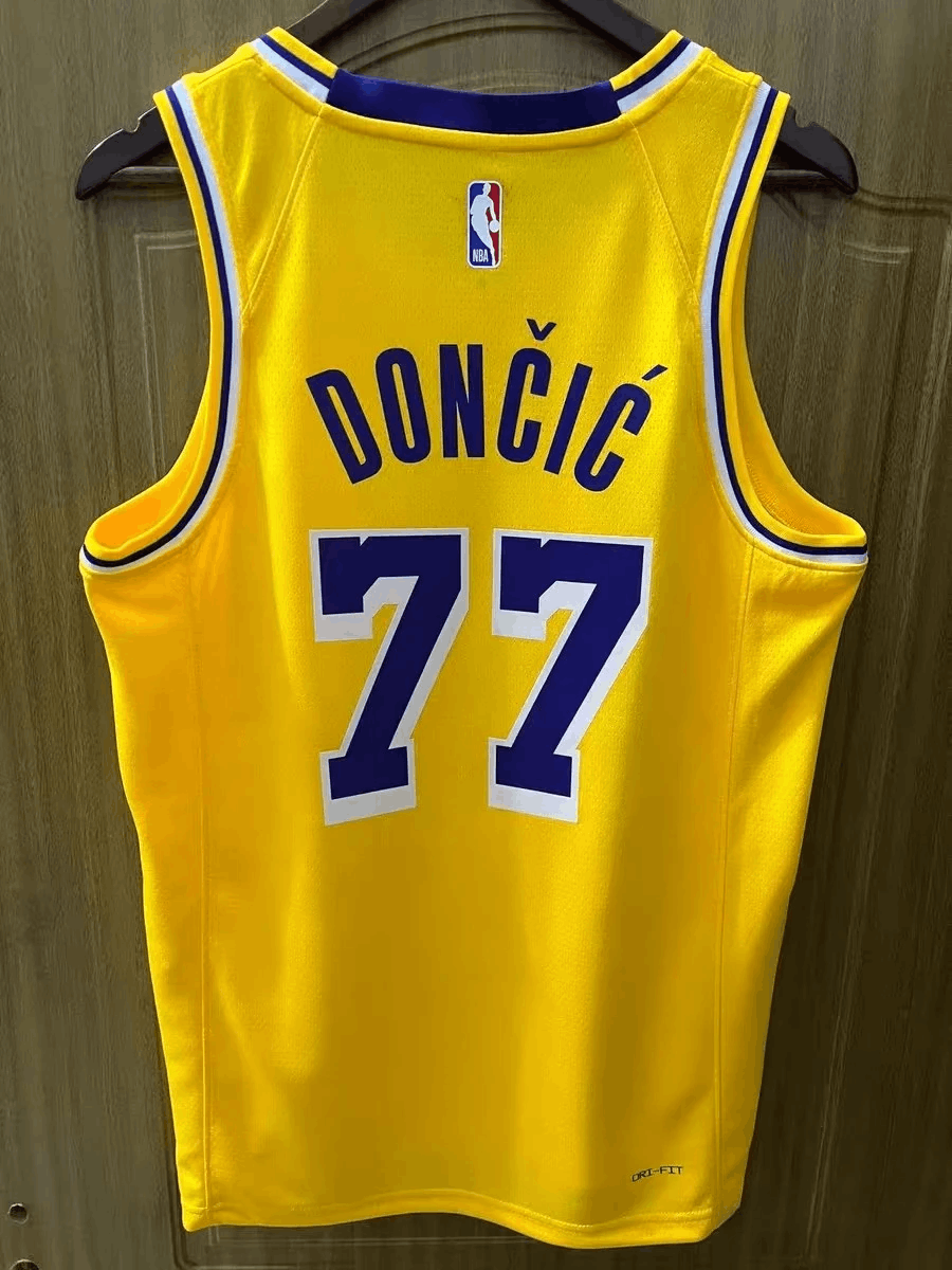 NBA Los Angeles Lakers #77 Luka Dončić Jersey Home Size US M / EU 48-50 / 2 - 2 Thumbnail
