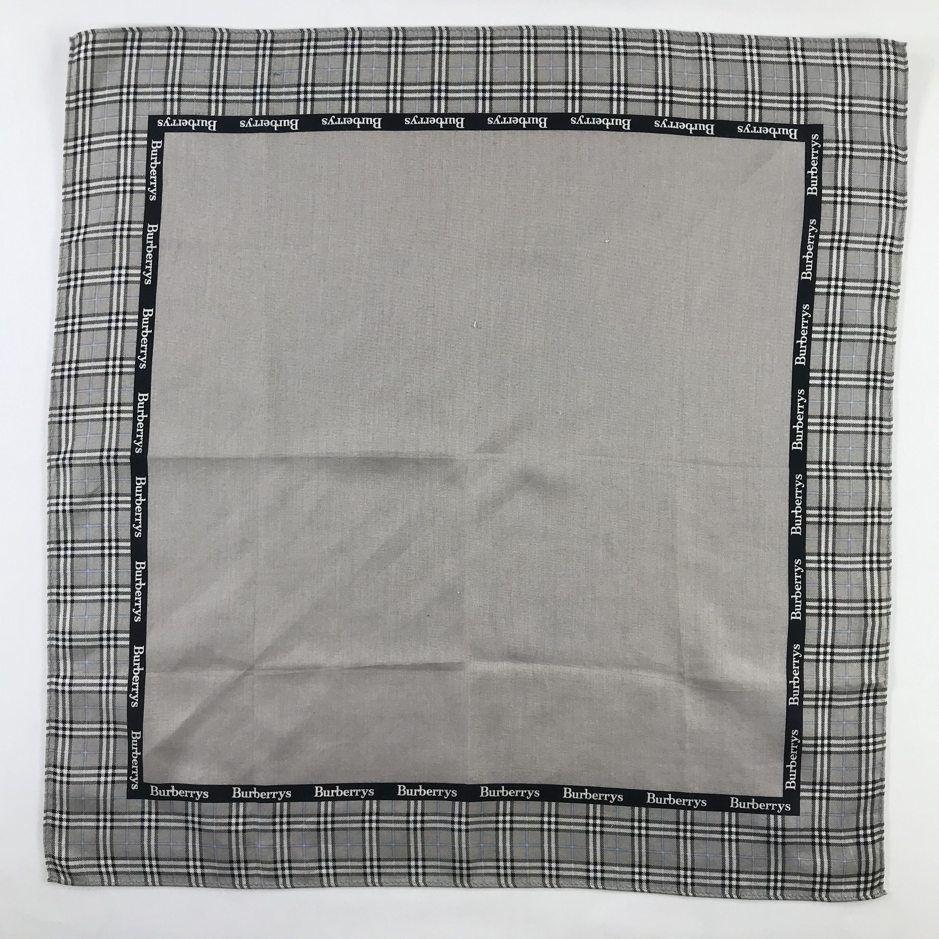 Burberry × Vintage Burberry Bandana / Handkerchief / Neckerchief - S736 Size ONE SIZE - 1 Thumbnail