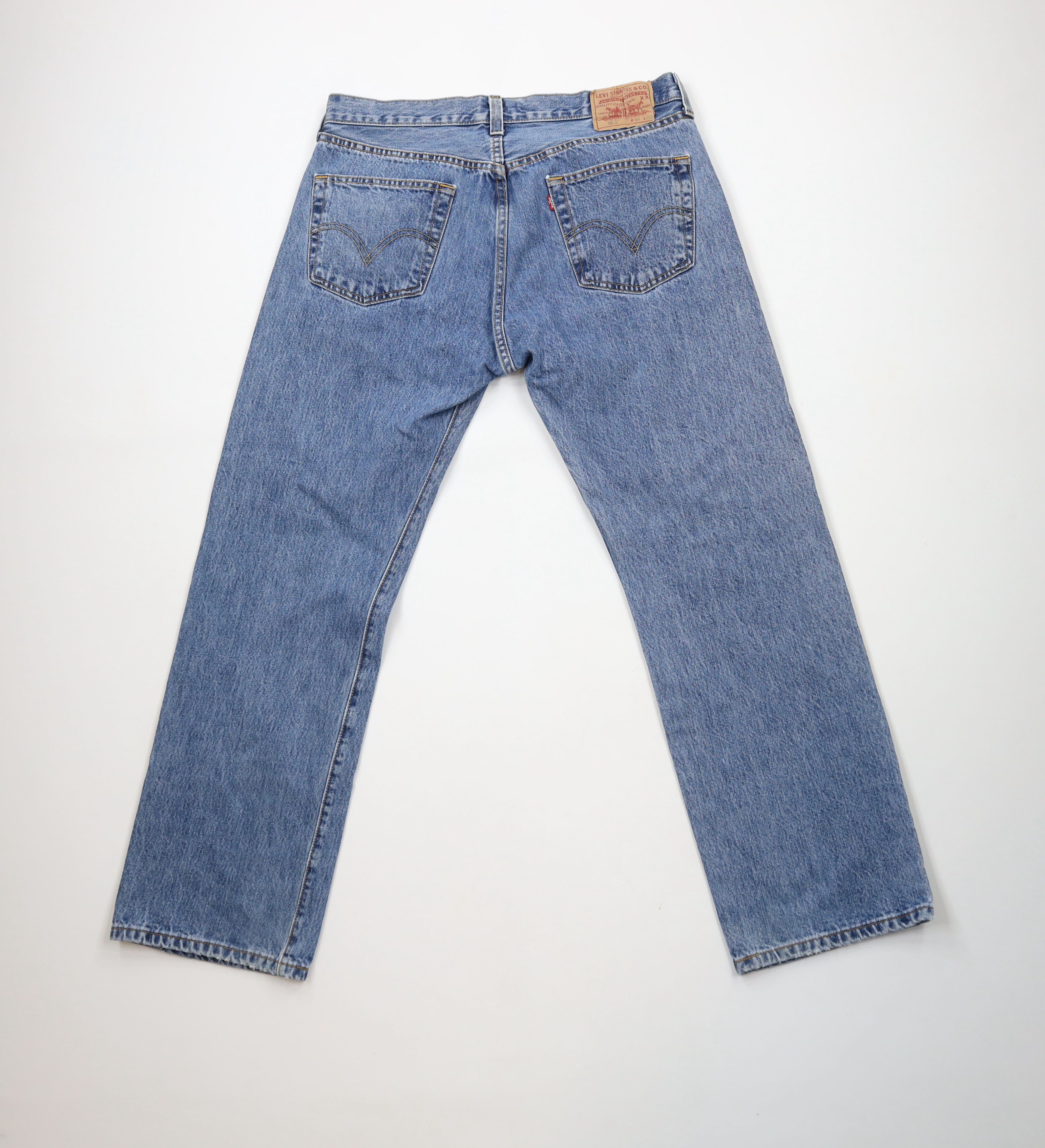 Levi's × Vintage Vintage Y2K Levis 501xx Button Fly Original Fit Denim Jeans Size US 36 / EU 52 - 2 Thumbnail