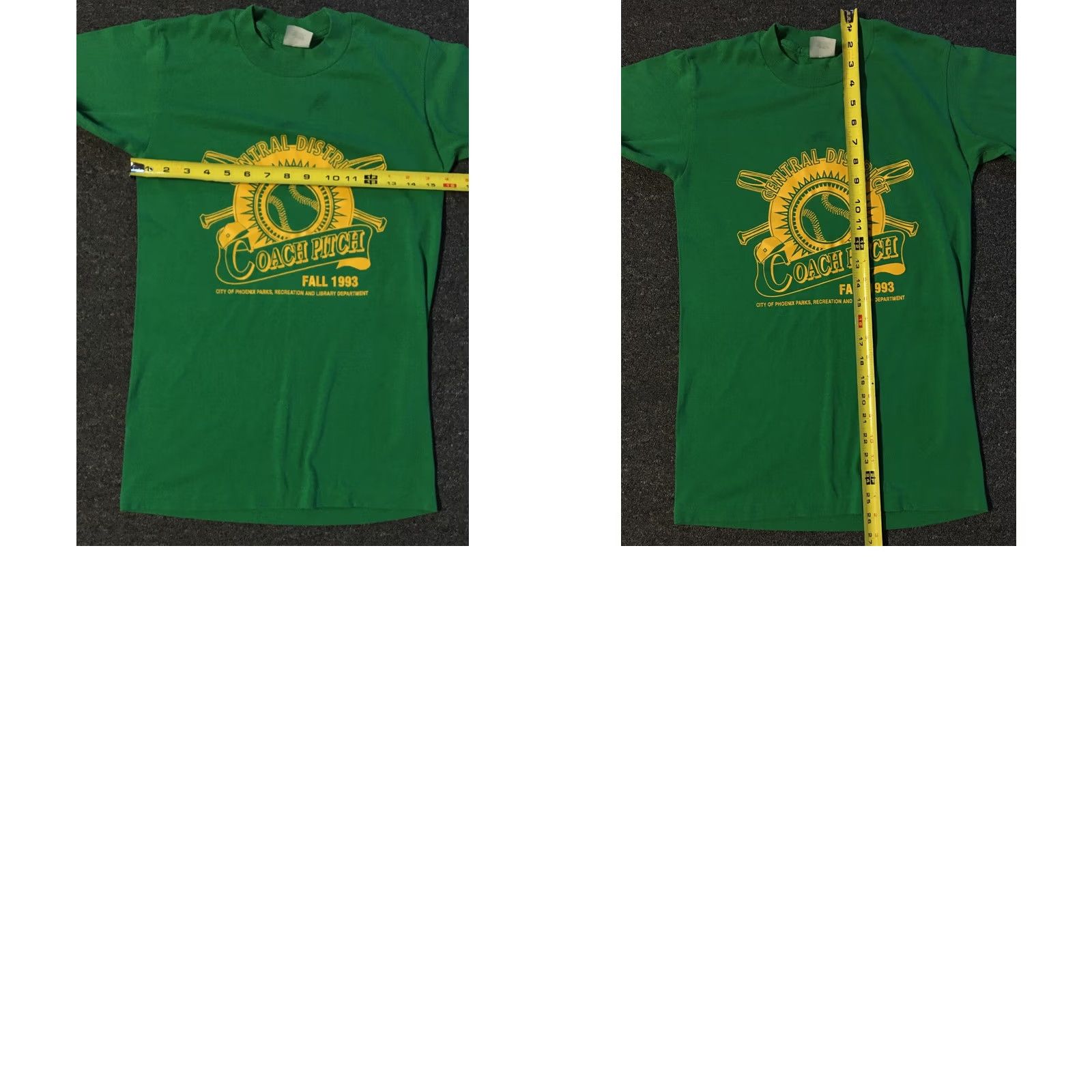 Vintage VINTAGE Phoenix Baseball Shirt S Green 90s 80s USA Track Grunge College Custom Single Stitch Mens T-Shirt Size US S / EU 44-46 / 1 - 8 Thumbnail