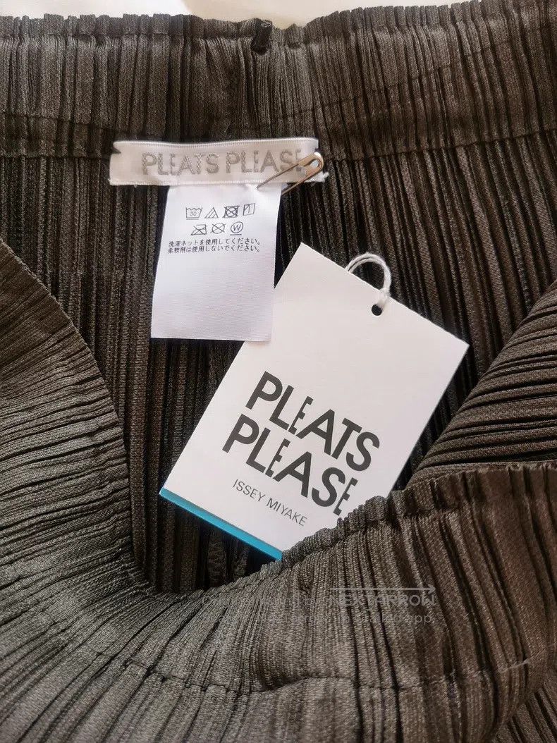 Issey Miyake Issey Miyake size:3 Green Long Pants Size 22" - 3 Thumbnail
