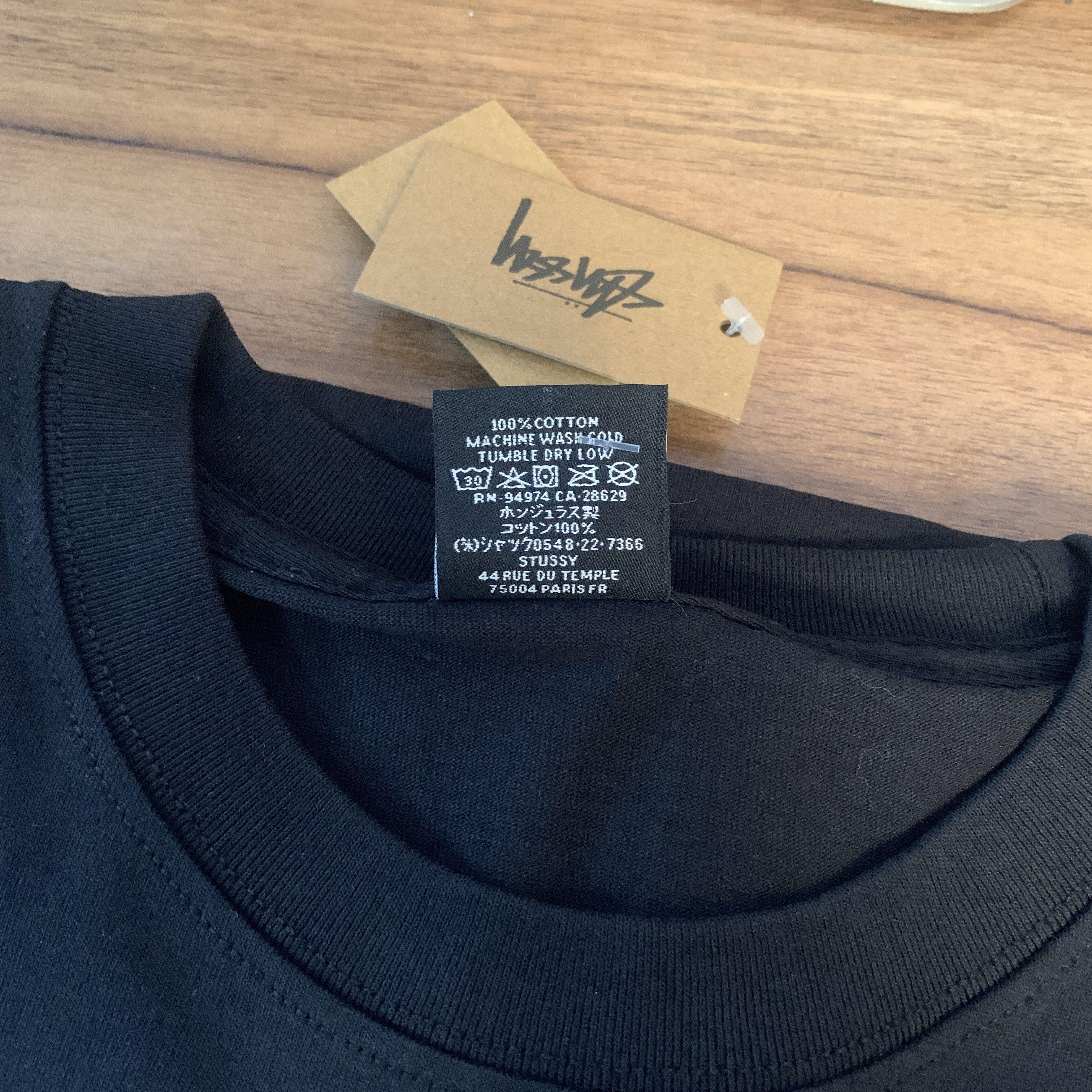 Stussy Stussy tee black Size US M / EU 48-50 / 2 - 5 Thumbnail