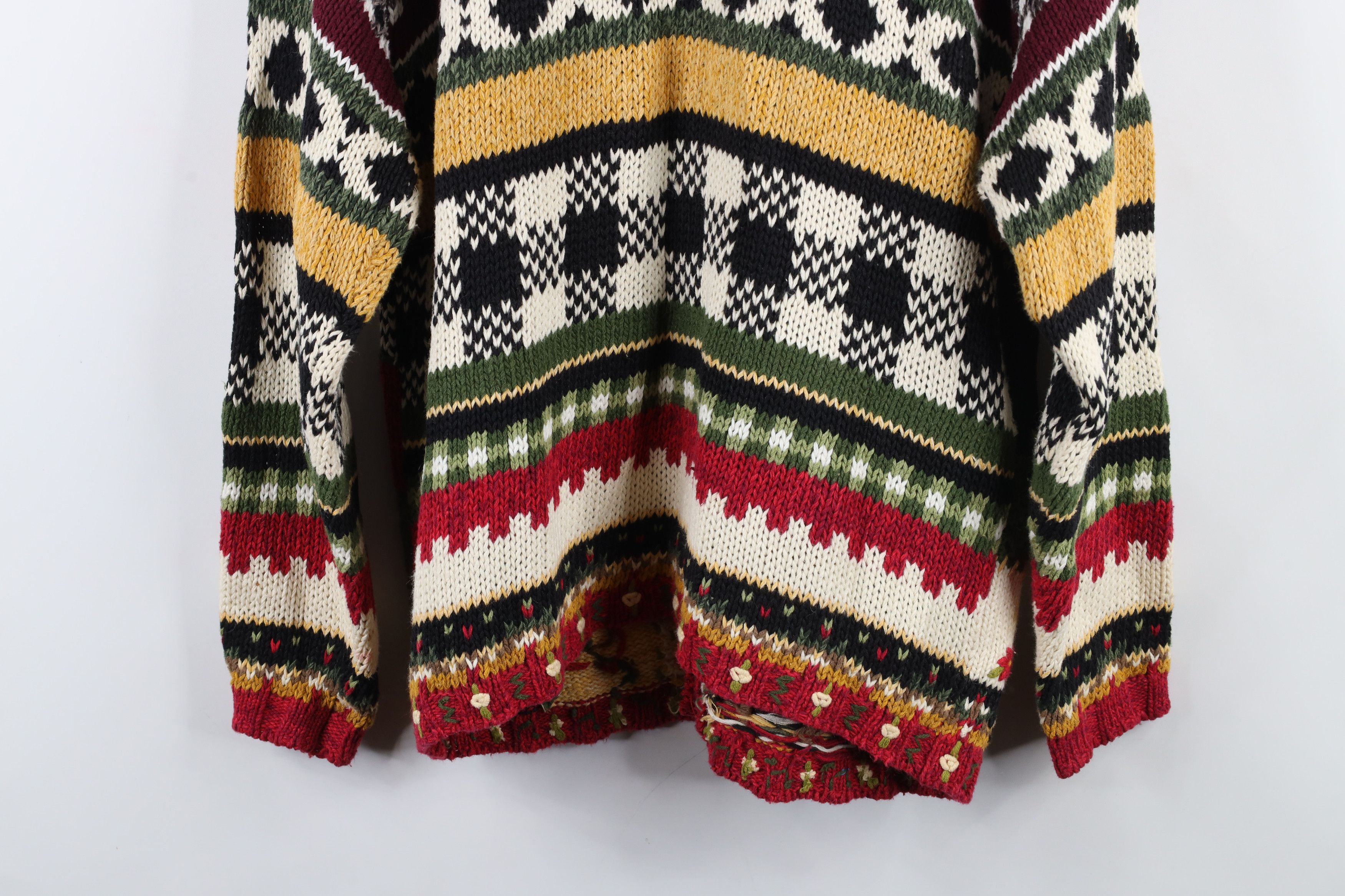 Vintage Vintage Y2K 2000 Country Flower Chicken Cardigan Sweater Size M / US 6-8 / IT 42-44 - 14 Thumbnail