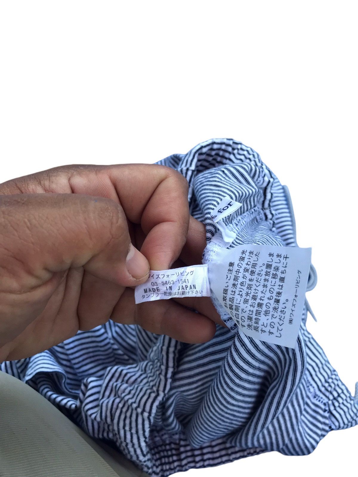 Y's × Yohji Yamamoto Y’s For Living by Yohji Yamamoto striped short pants Size US 30 / EU 46 - 13 Thumbnail