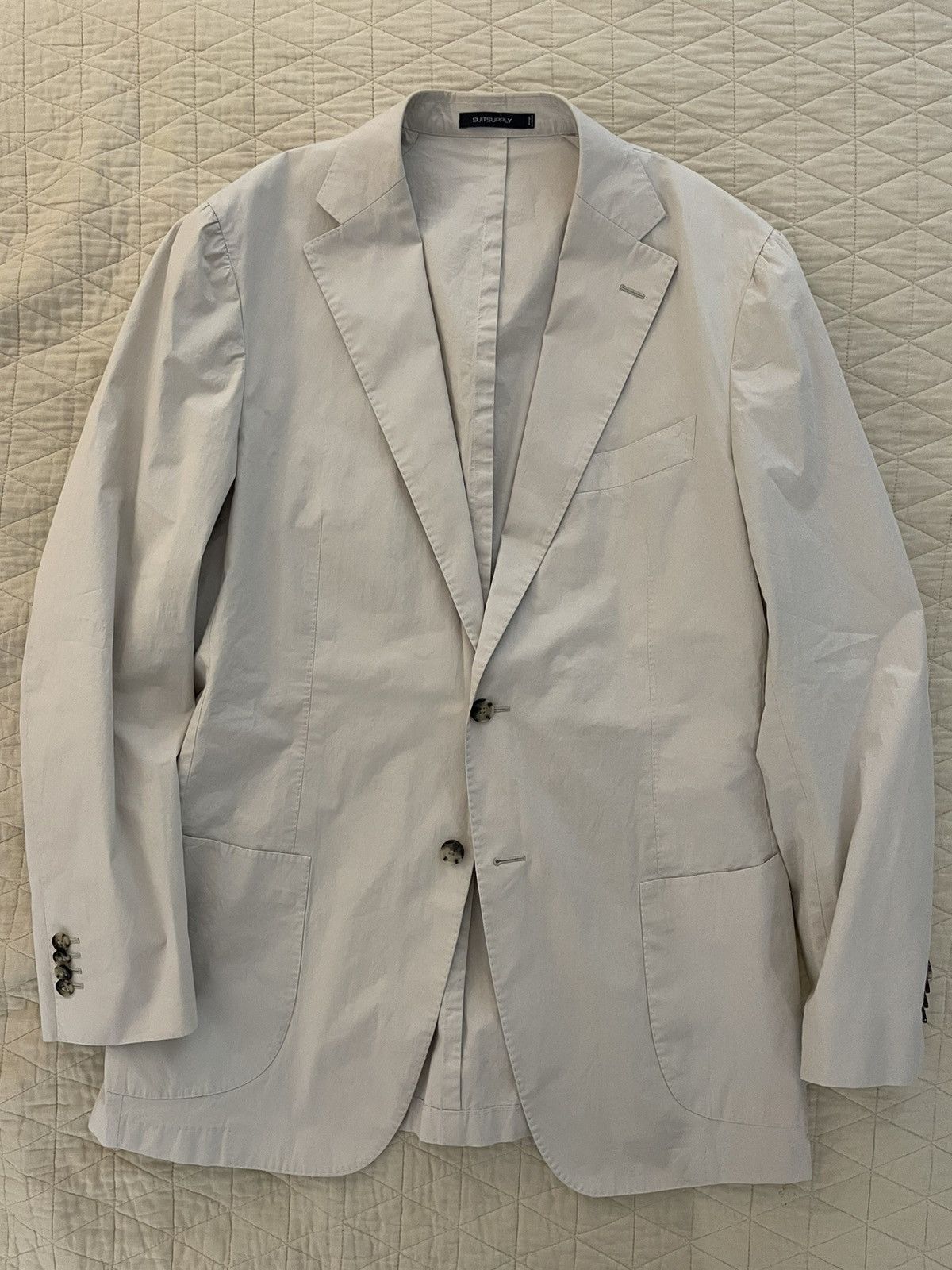 Suitsupply Unconstructed patch pocket Lazio Jacket Size 46L - 4 Thumbnail