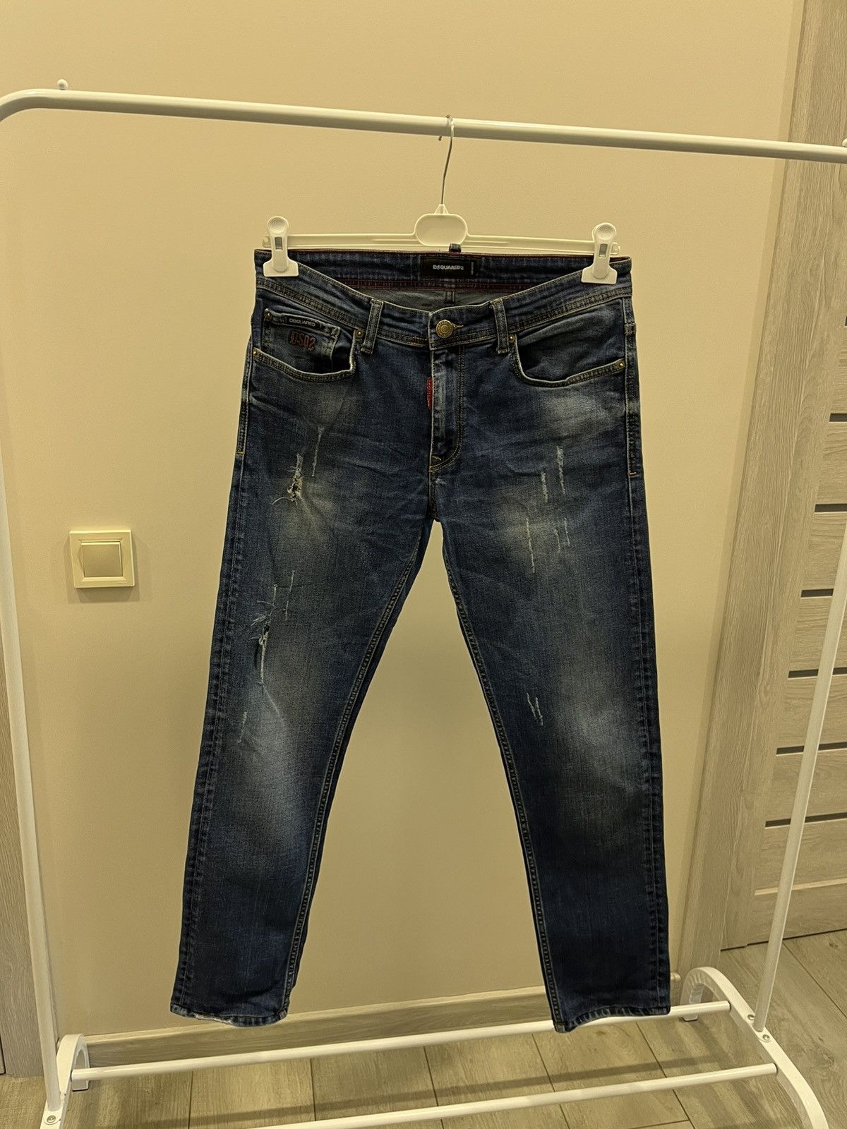 Dsquared2 Luxury Drip Dsquared2 Jeans pants distressed hype y2k opium Size US 33 - 1 Thumbnail