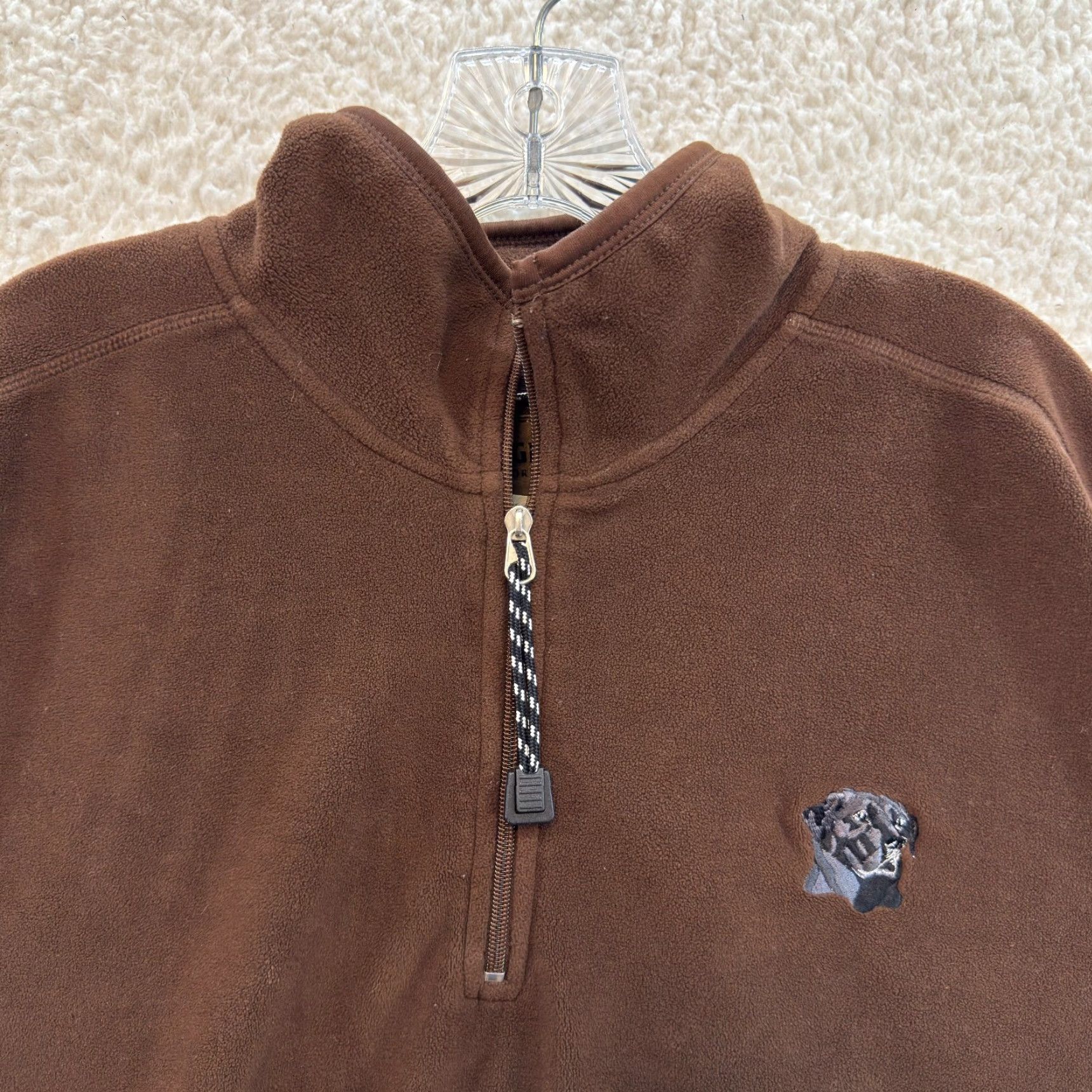 Vintage VINTAGE Magellan Sweater Jacket 1/4 Zip XL Brown Fleece Pullover Labrador Dog Mens Size US XL / EU 56 / 4 - 3 Thumbnail