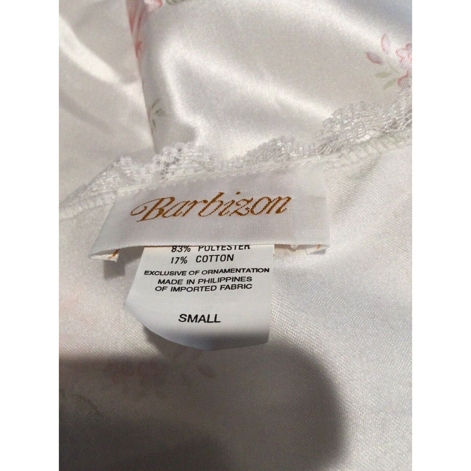 Other Barbizon White Floral Bethany Gown Nightgown Size Small NWT Size ONE SIZE - 10 Thumbnail