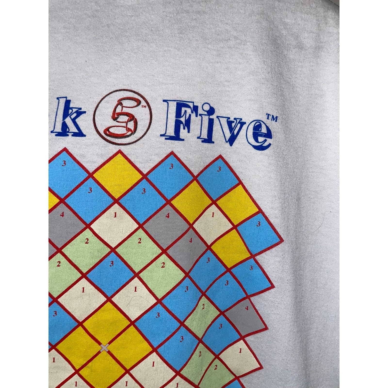 Jerzees Vintage Link Five Shirt Angel Leaf Game White Tee 90s XL Size US XL / EU 56 / 4 - 5 Thumbnail