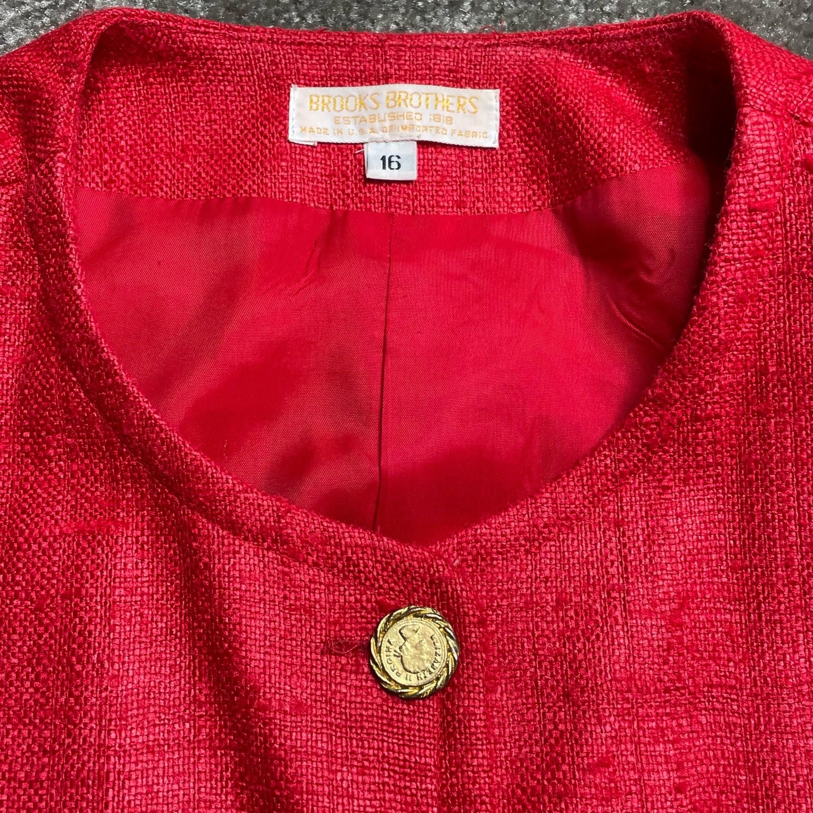 Brooks Brothers Vintage Brooks Brothers Silk Tweed Jacket Size XL / US 12-14 / IT 48-50 - 9 Thumbnail