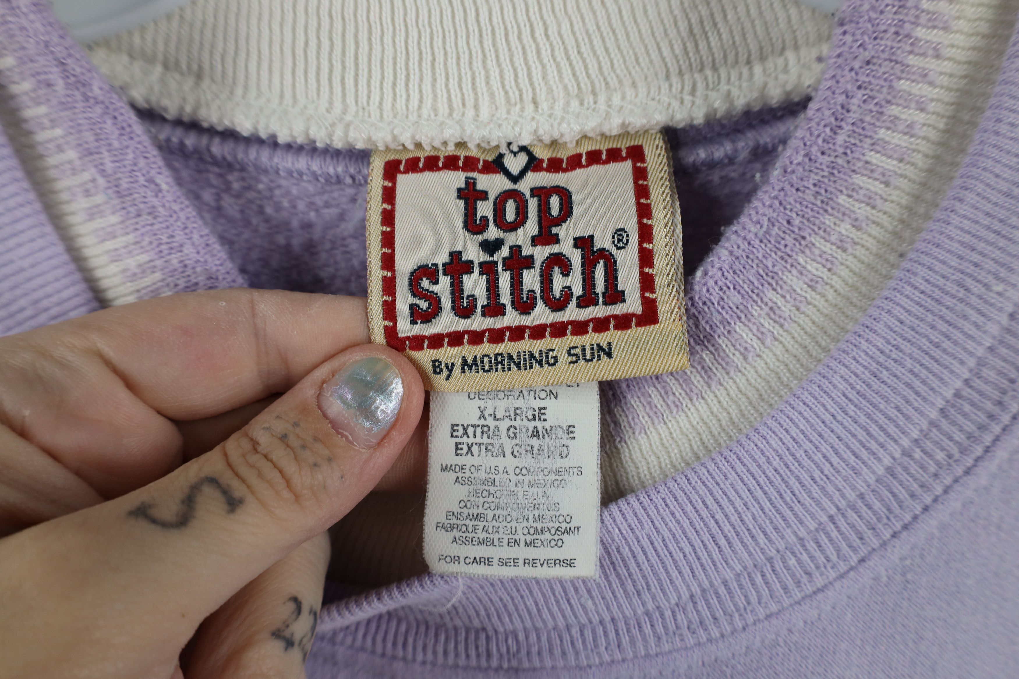 Vintage Vintage 90s Streetwear Beach Lighthouse Flower Sweatshirt Size XL / US 12-14 / IT 48-50 - 7 Thumbnail
