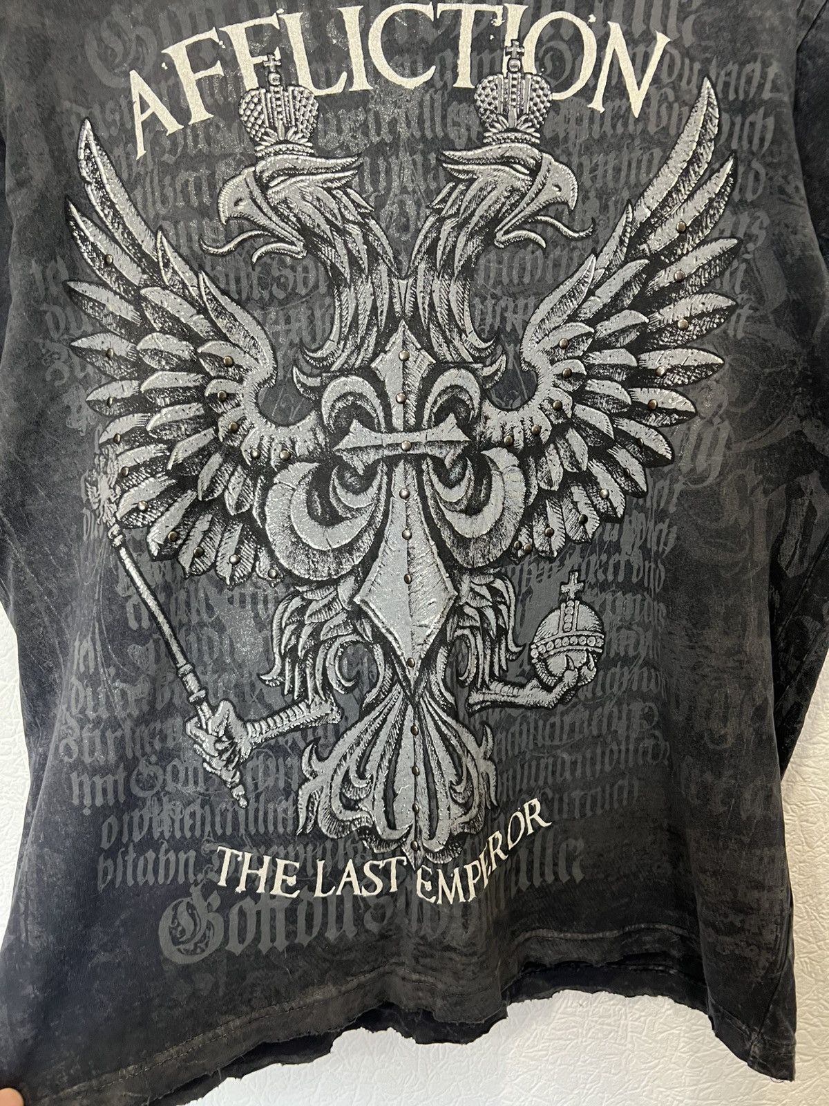 Affliction CRAZY Affliction AOP Fedor Emelianenko Y2k Tee Shirt Size US S / EU 44-46 / 1 - 2 Thumbnail