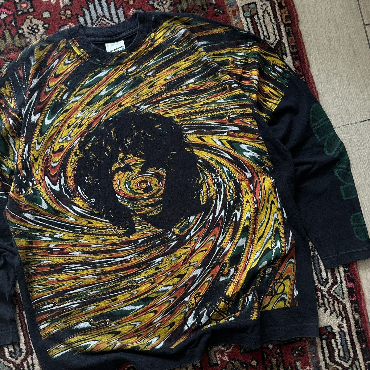 Vintage 90s The Doors Jim Morrison Psychedelic Long Sleeve Vintage Size US XL / EU 56 / 4 - 3 Thumbnail