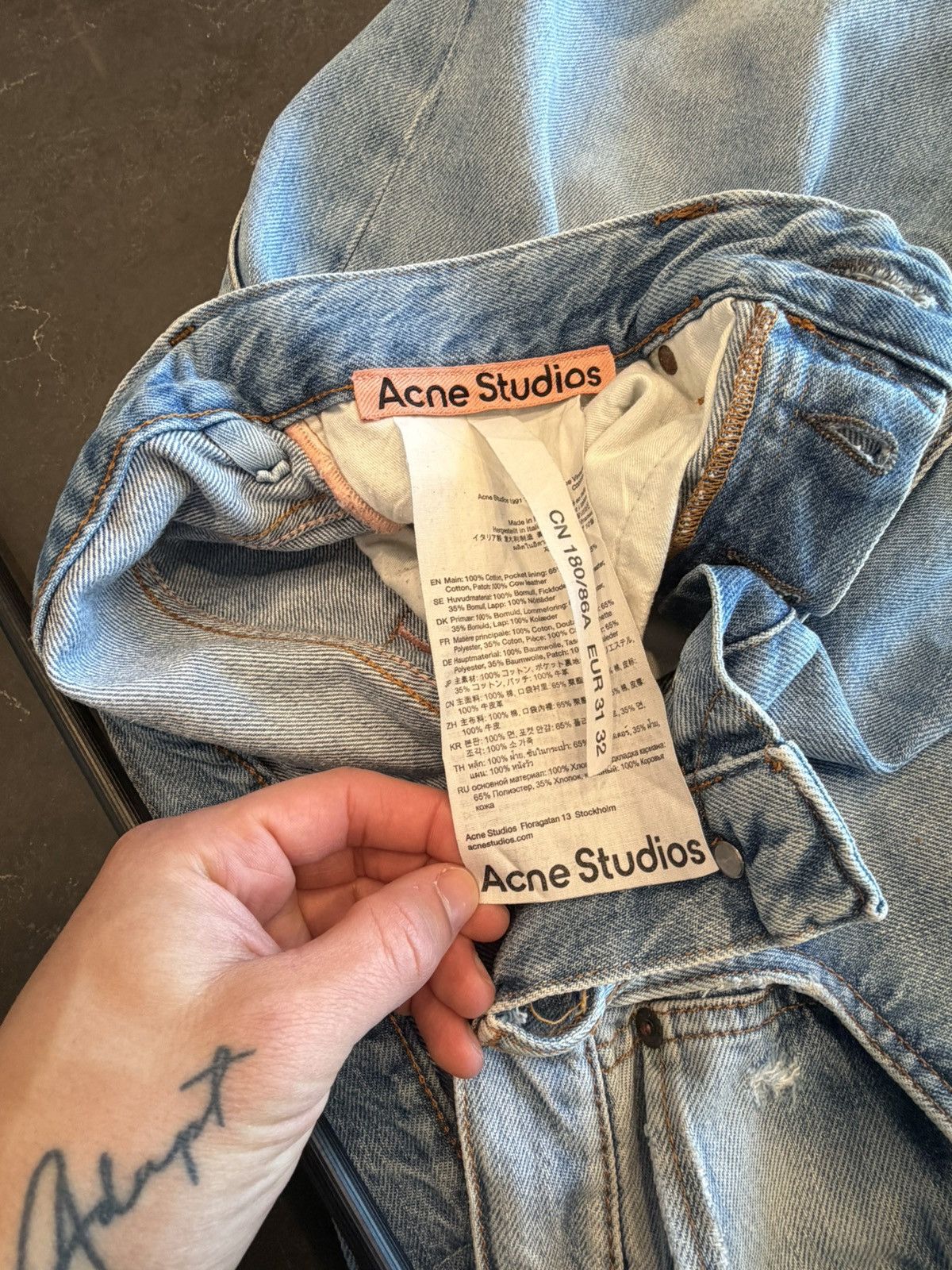 Acne Studios Acne Studios light blue 1991 Jeans Size US 31 - 6 Thumbnail