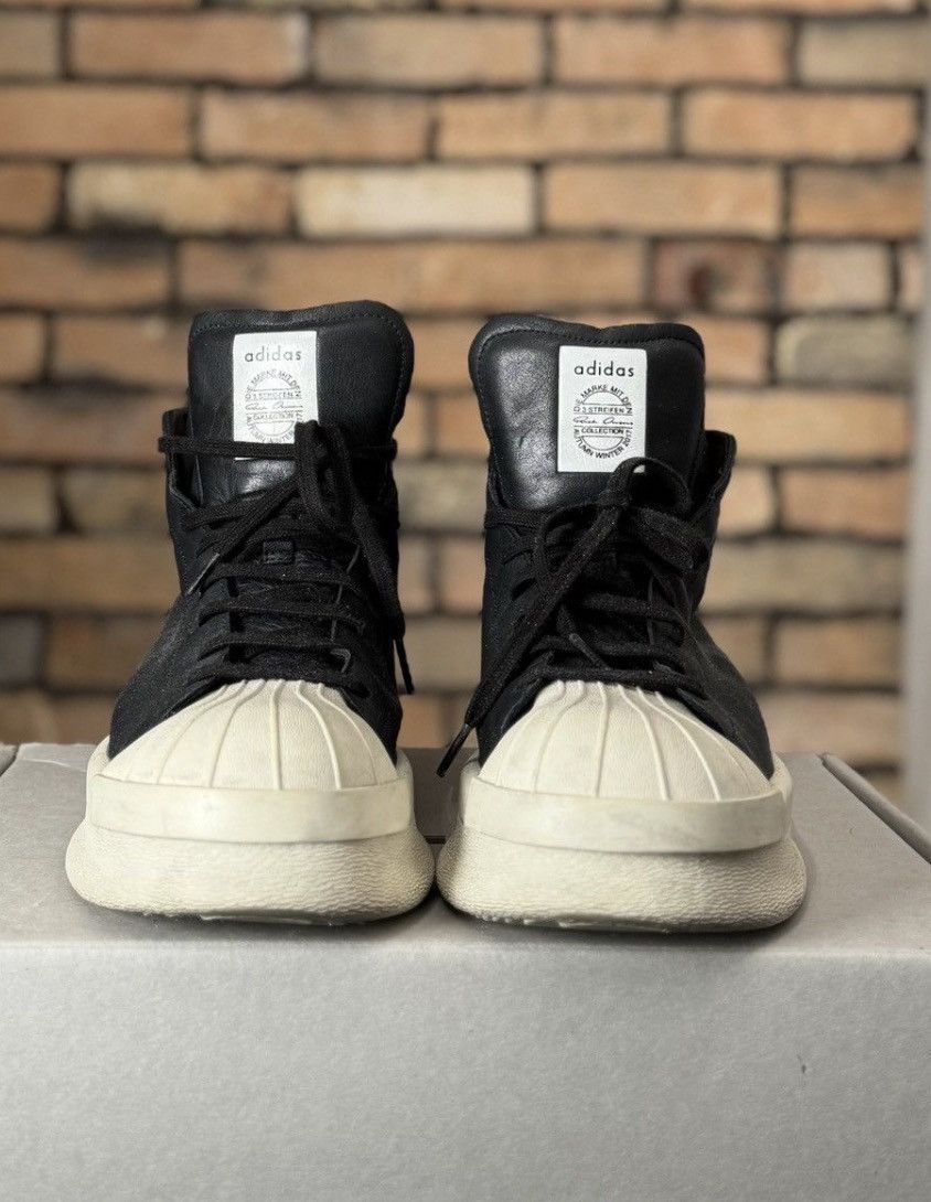 Rick Owens AW17 MASTODON PRO RICK OWENS ADIDAS BLACK MILK SNEAKERS Size US 10.5 / EU 43-44 - 1 Thumbnail