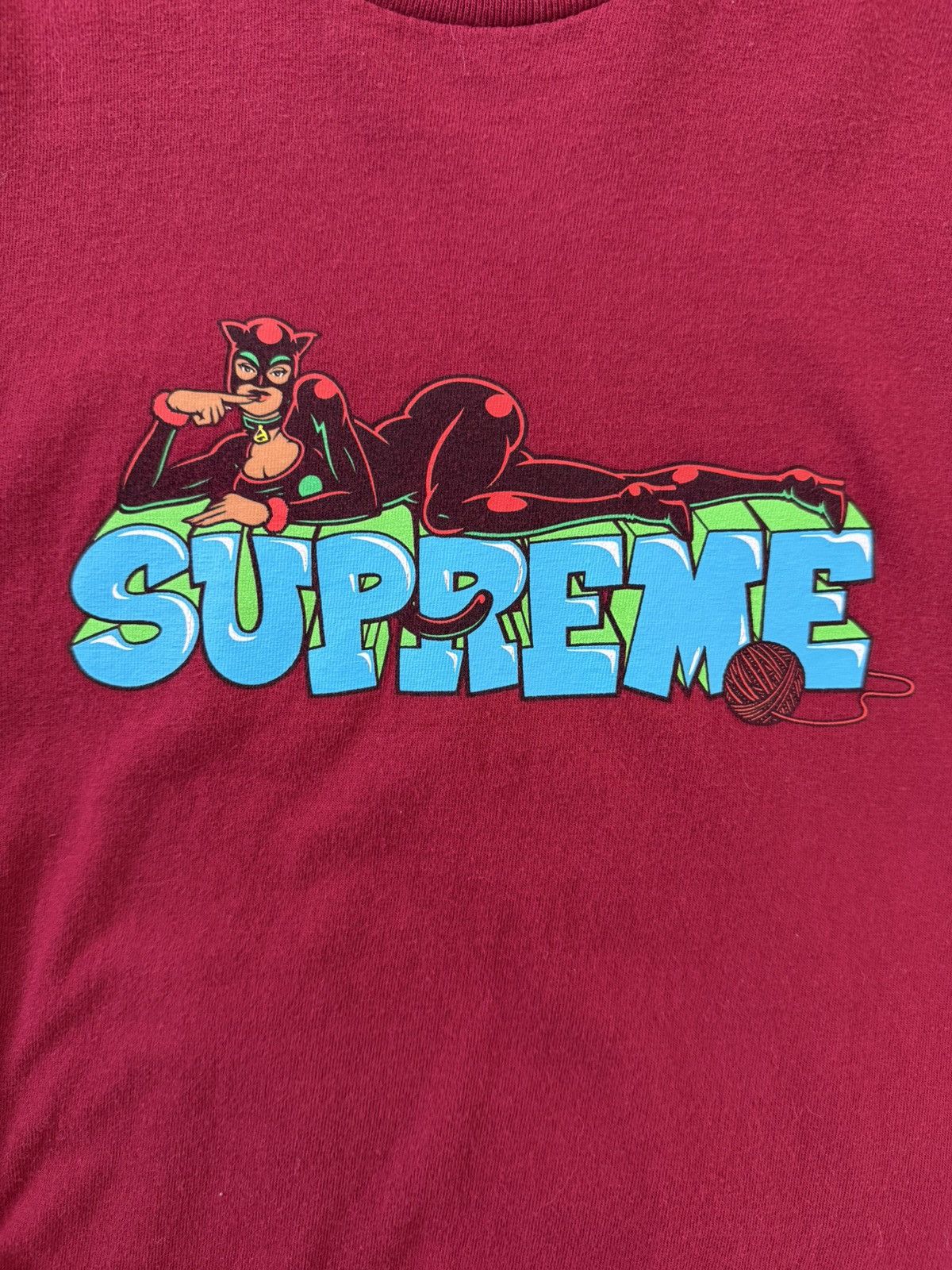 Supreme Supreme Catwoman Tee Cardinal Size US L / EU 52-54 / 3 - 5 Thumbnail
