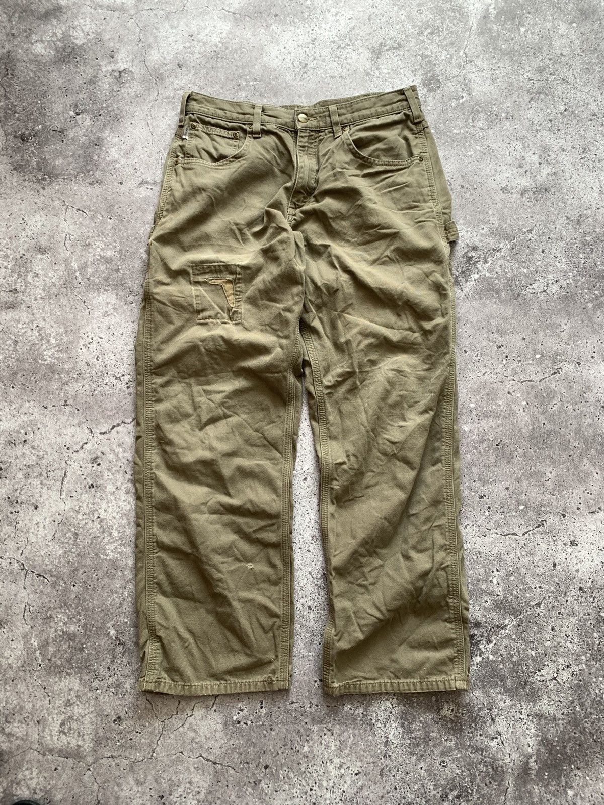 Carhartt 🔥Vintage Carhartt Distressed Work Carpenter Pants Size US 30 / EU 46 - 10 Thumbnail