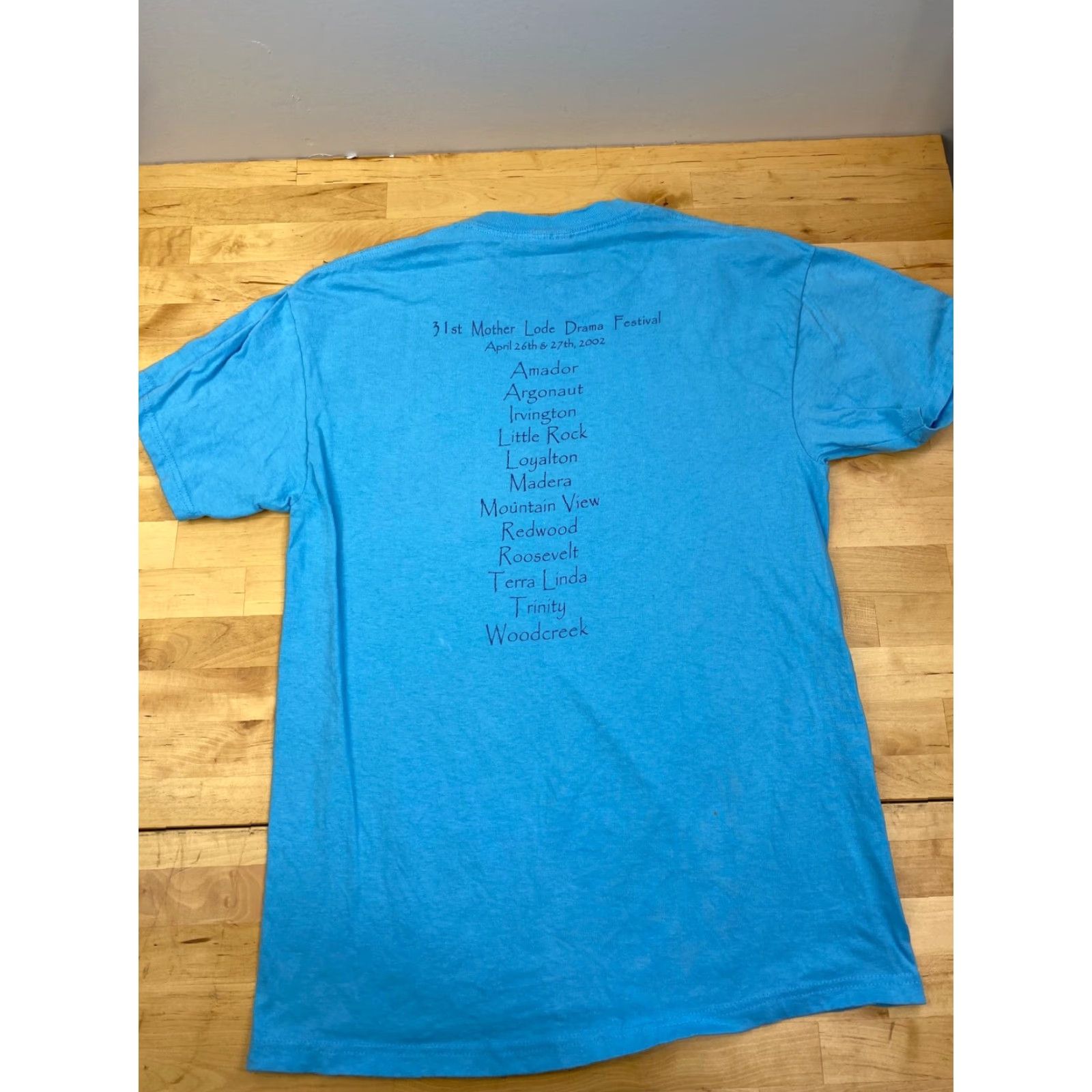 Hanes VINTAGE Hanes T-Shirt Aqua Blue Crew Neck Short Sleeve MLDF Festival Women M Size Size M / US 6-8 / IT 42-44 - 6 Thumbnail