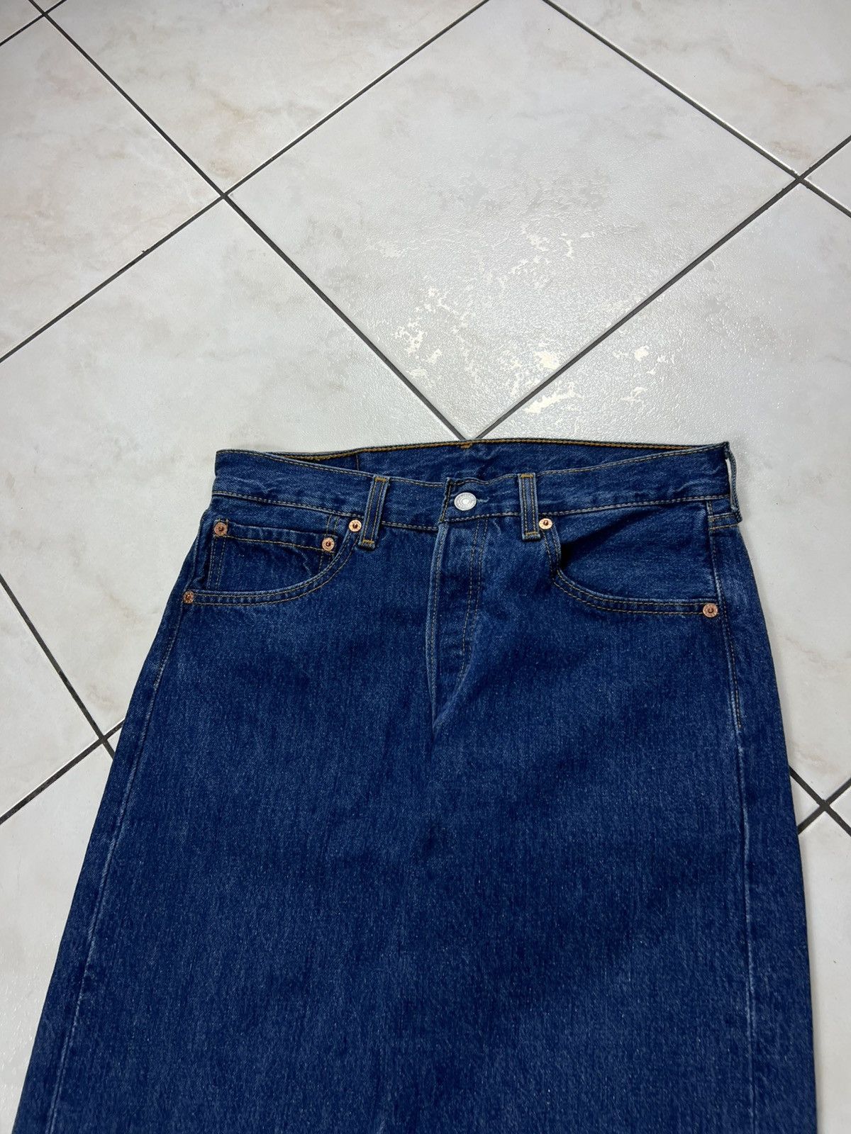 Levi's Vintage 90s Levi’s classic 501 navy denim jeans pants USA Size US 31 - 3 Thumbnail