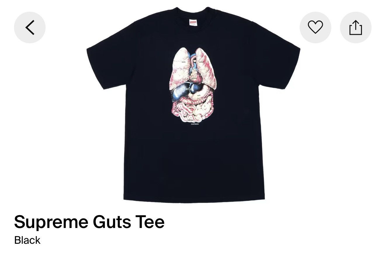 Supreme Supreme fw18 guts tee T-shirt Size US M / EU 48-50 / 2 - 1 Thumbnail