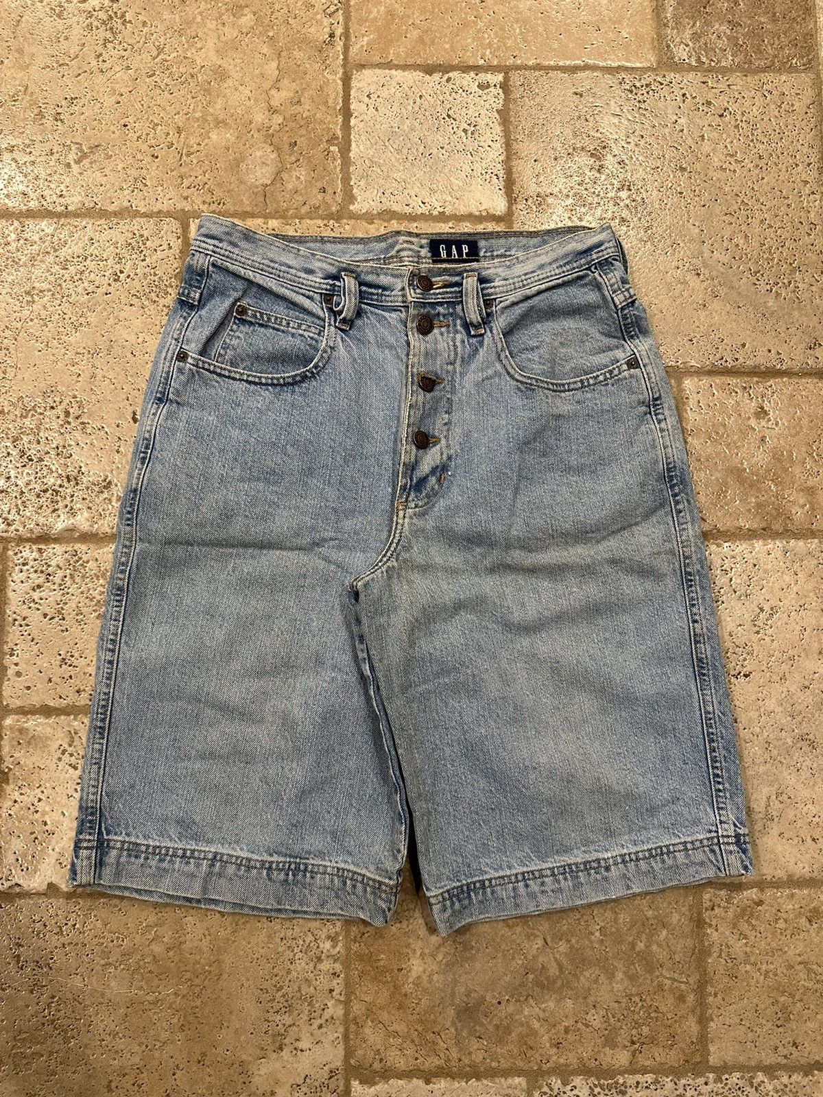 Gap Vintage Gap Blue Denim Jean Jorts Shorts Size US 32 / EU 48 - 1 Thumbnail