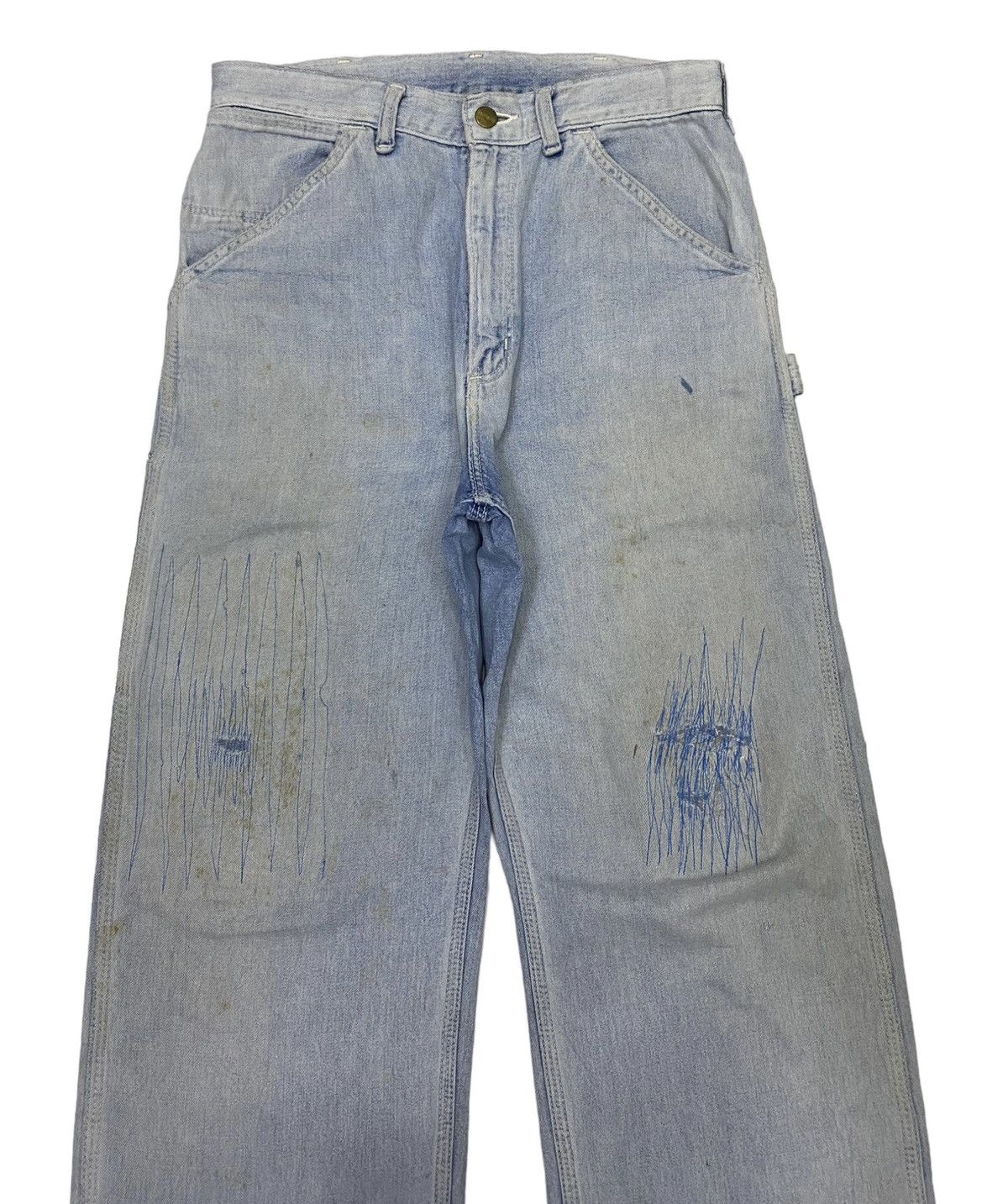 Carhartt STEALS🔥CARHARTT DISTRESS DENIM CARPENTER JEANS Size US 29 - 5 Thumbnail