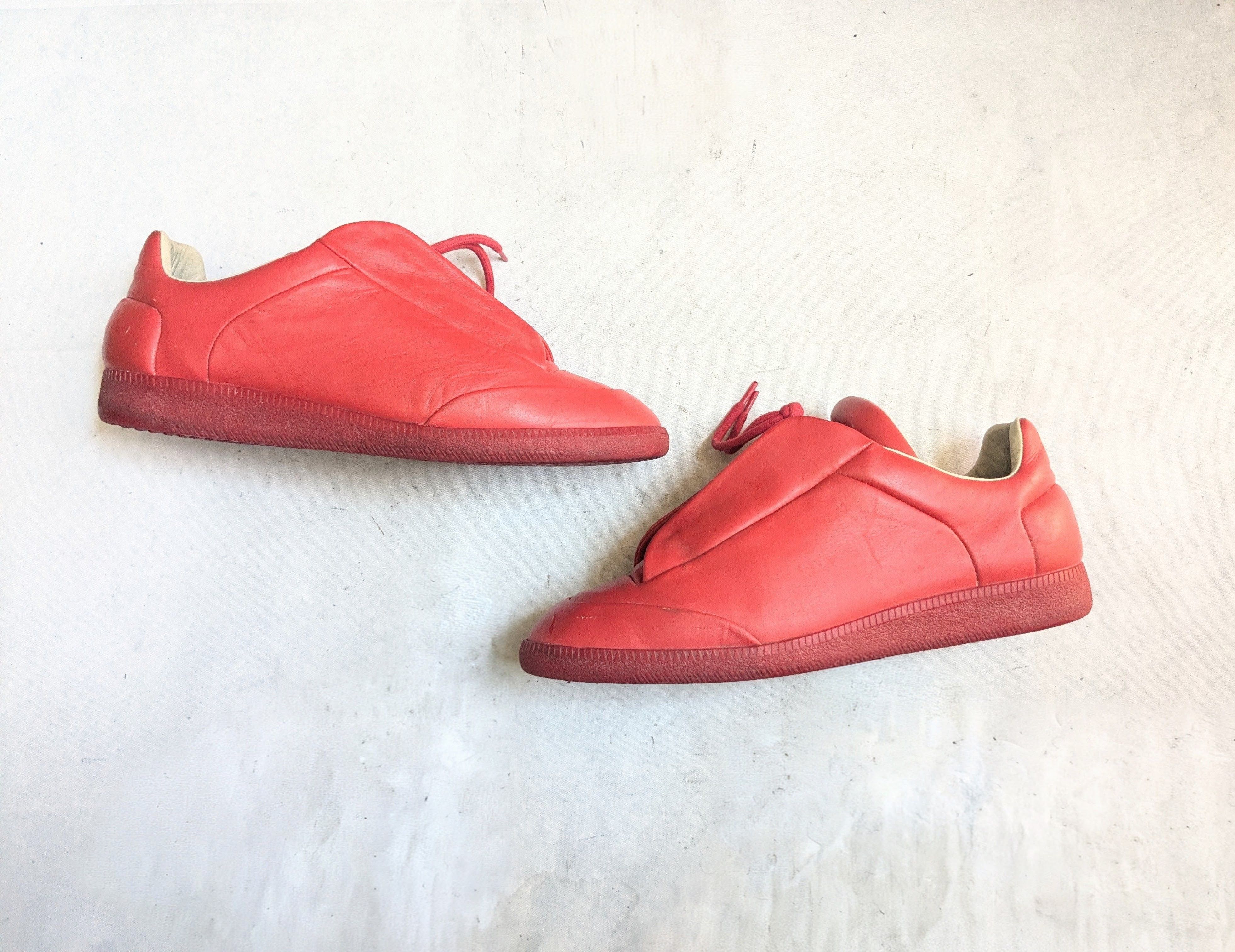 Maison Margiela MAISON MARGIELA 22 FUTURE LOW SNEAKER RED SIZE 40
