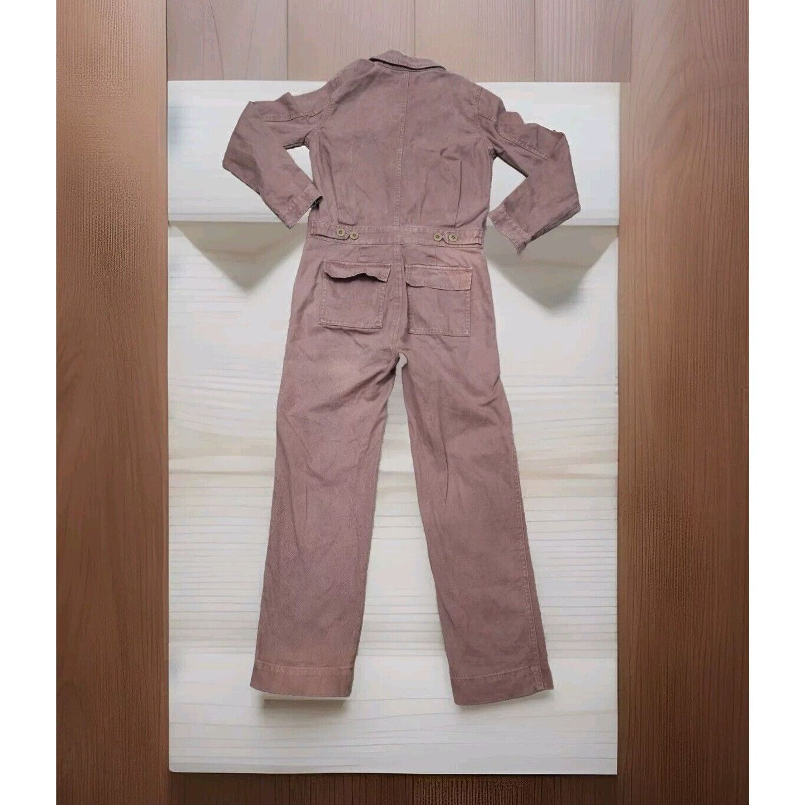 Madewell Madewell Jumpsuit Signature Dried Rosebud Workwear XXS Size 25" / US 0 / IT 36 - 9 Thumbnail