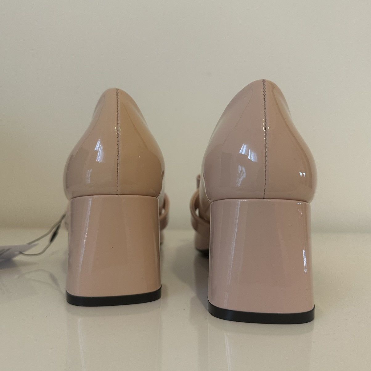 Versace VERSACE Bow-Embellished Mary-Jane Leather Pumps Size US 10 / IT 40 - 8 Thumbnail