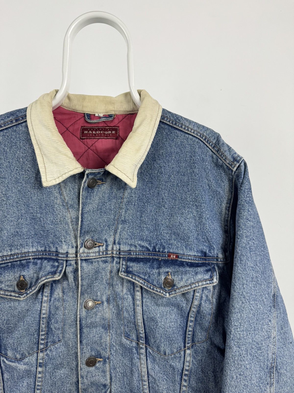 Vintage Vintage Essential Hardcore Jeanswear Trucker Denim Jacket Size US L / EU 52-54 / 3 - 2 Thumbnail