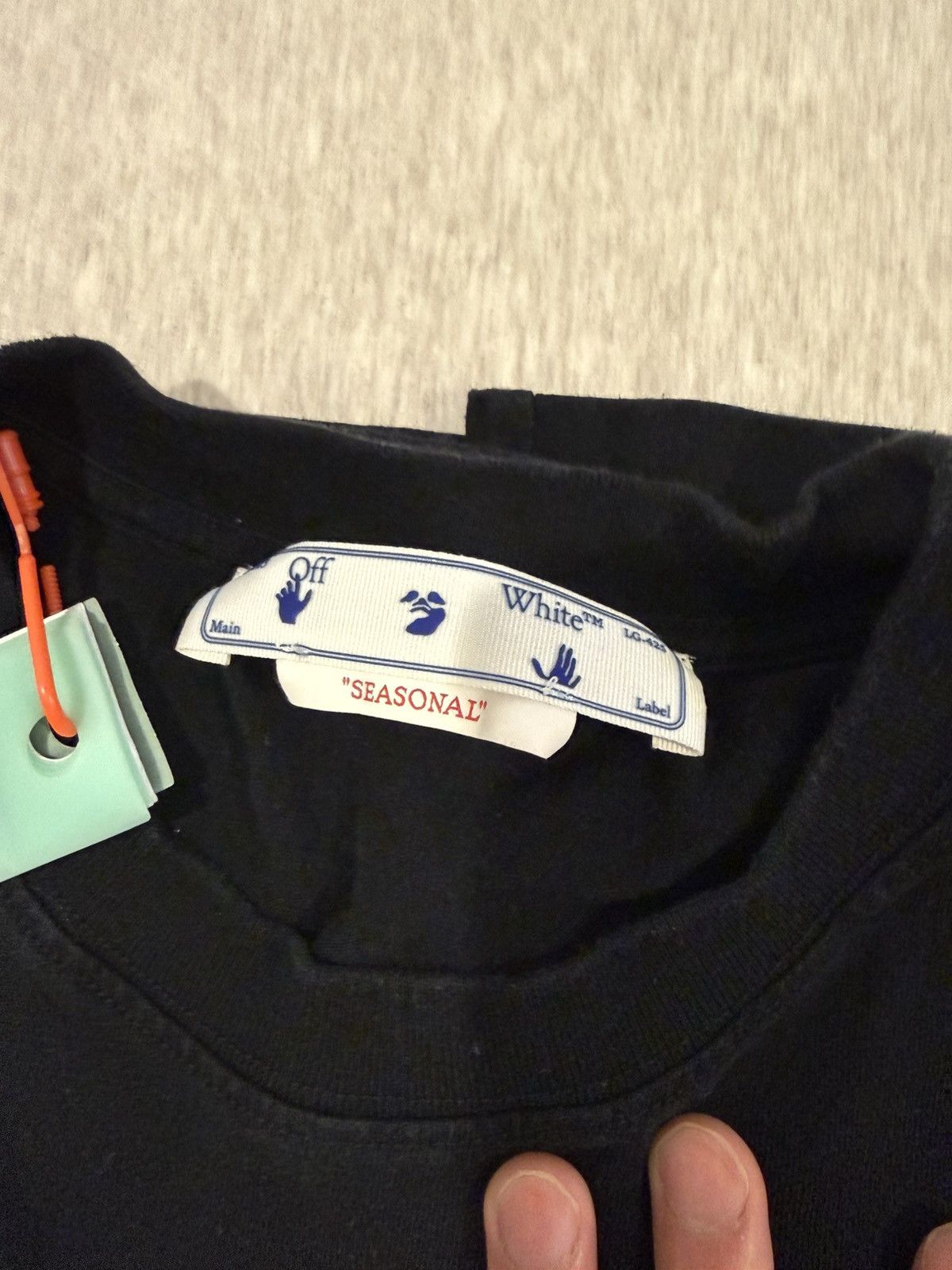 Off-White NEW OFF WHITE Industrial Over Short Sleeve T-Shirt Sz M Size US M / EU 48-50 / 2 - 12 Thumbnail