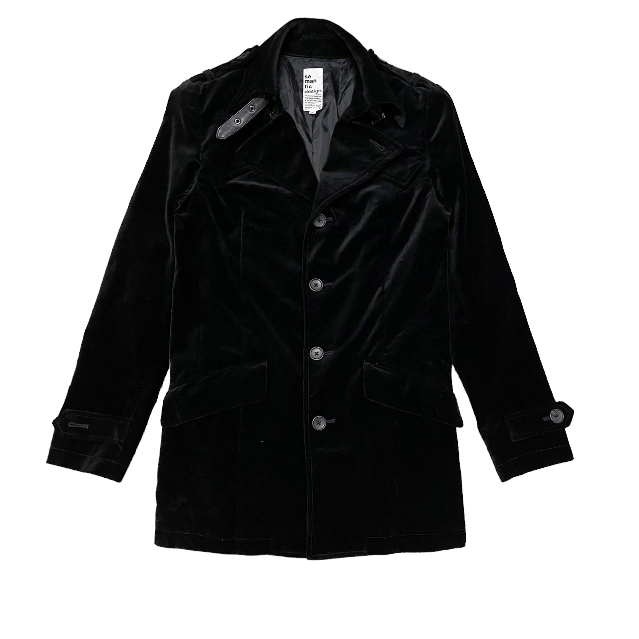semanticdesign Semantic Design Velvet Coat Size US S / EU 44-46 / 1 - 1 Thumbnail
