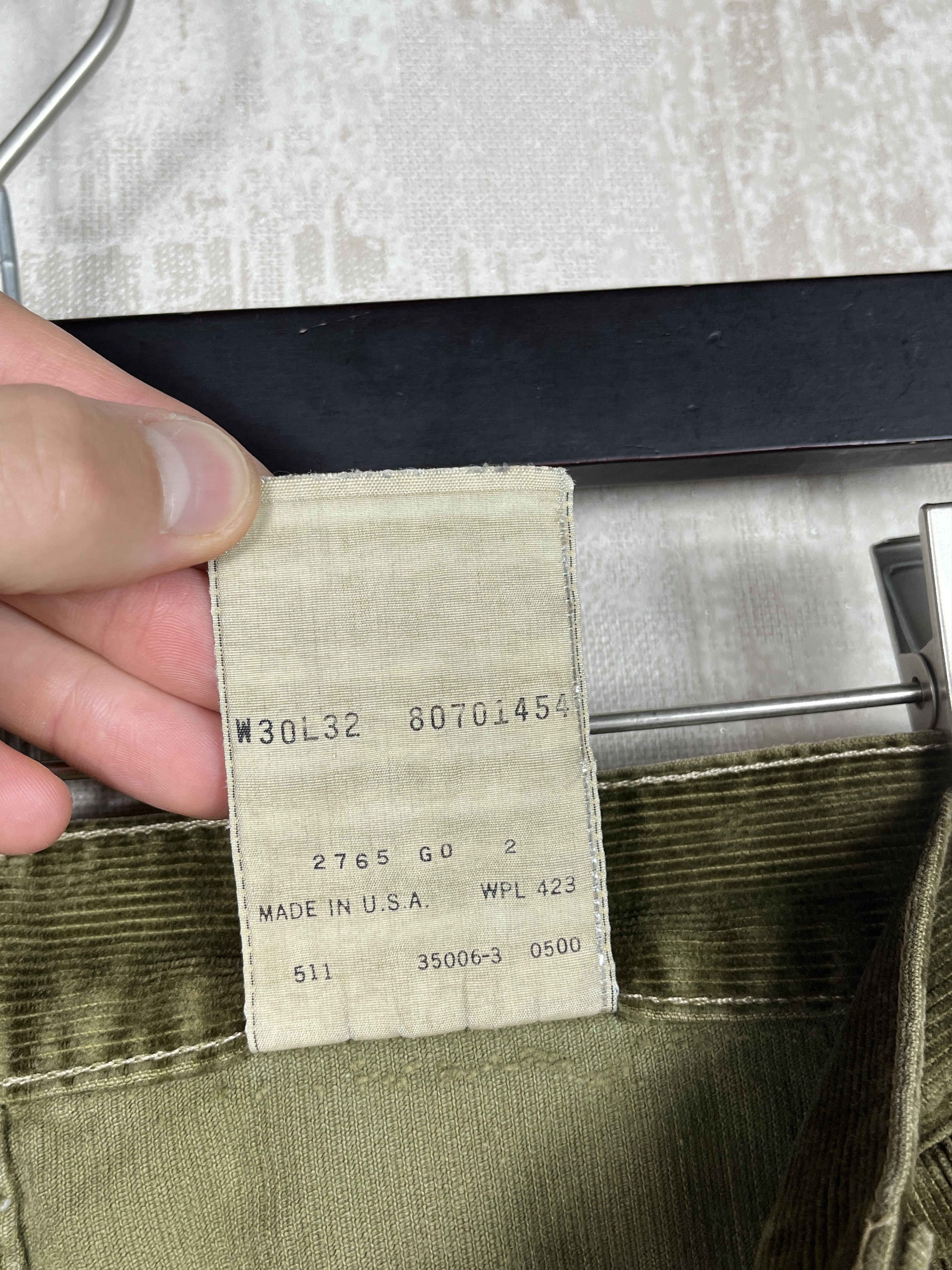 Levi's × Vintage Vintage Levi's White Tab 80s 90s Corduroy Pants Size US 30 / EU 46 - 14 Thumbnail