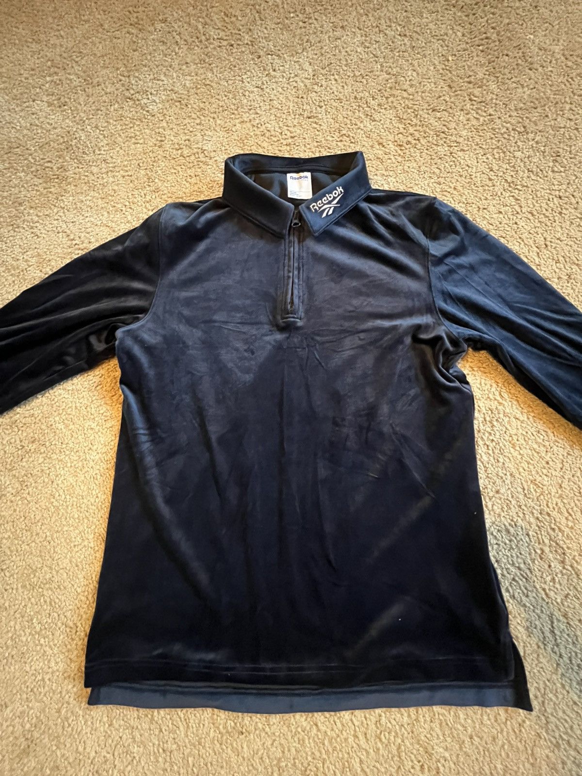 Reebok Vintage Reebok Velour Shirt Size US S / EU 44-46 / 1 - 1 Thumbnail