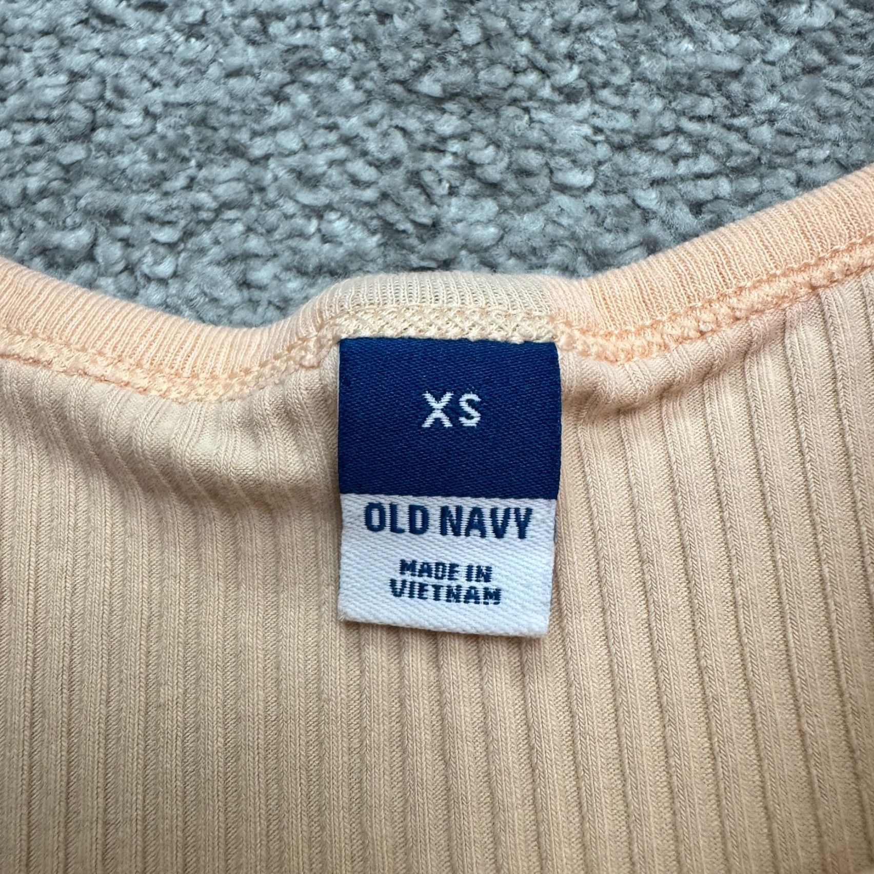 Old Navy Old Navy Ribbed Knit Tank Top Womens XS Orange Scoop Neck Casual Beach Summer Size XS / US 0-2 / IT 36-38 - 5 Thumbnail
