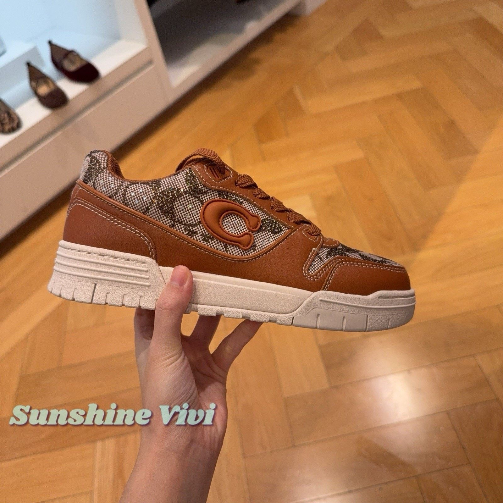 Coach NEW Coach Woman Soho Sneaker Crystal CDE26 Burnished Amber Size US 5 / IT 35 - 9 Thumbnail