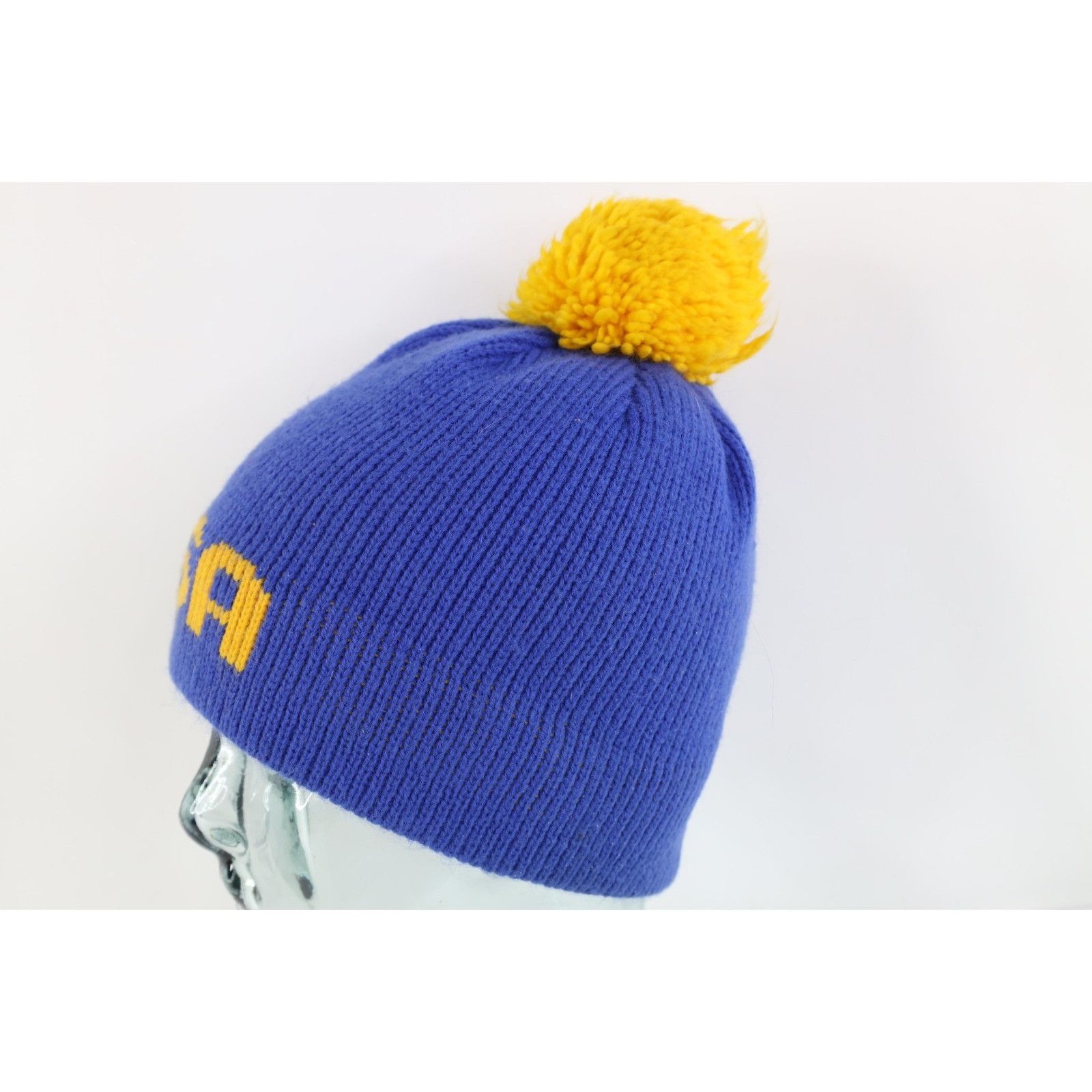 Vintage Vintage 70s Streetwear USA Wool Ribbed Knit Beanie Hat Size ONE SIZE - 4 Thumbnail