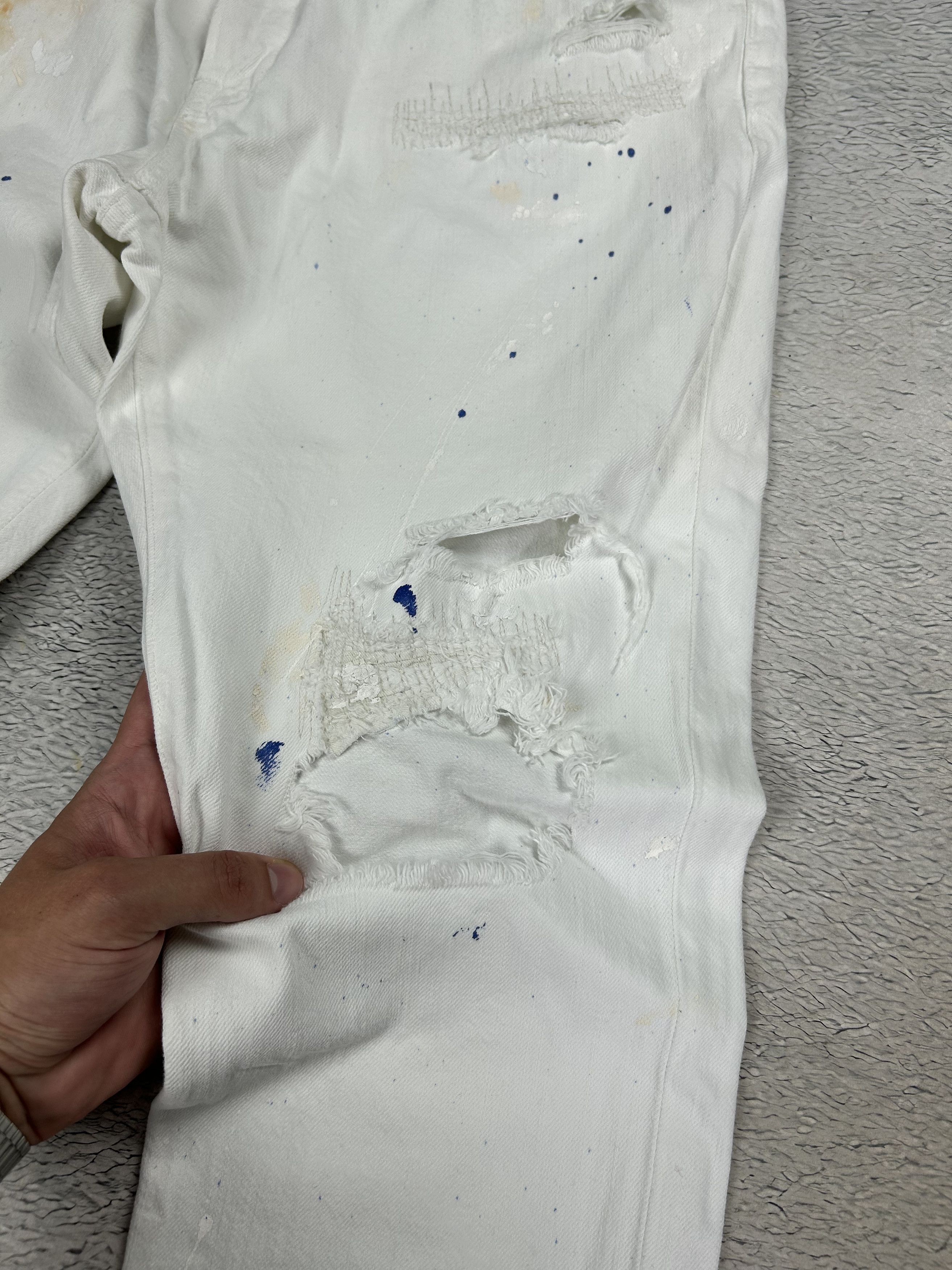 Ralph Lauren × Vintage Ralph Lauren Jeans Distressed denim Ripped Multicolour Size US 32 / EU 48 - 6 Thumbnail