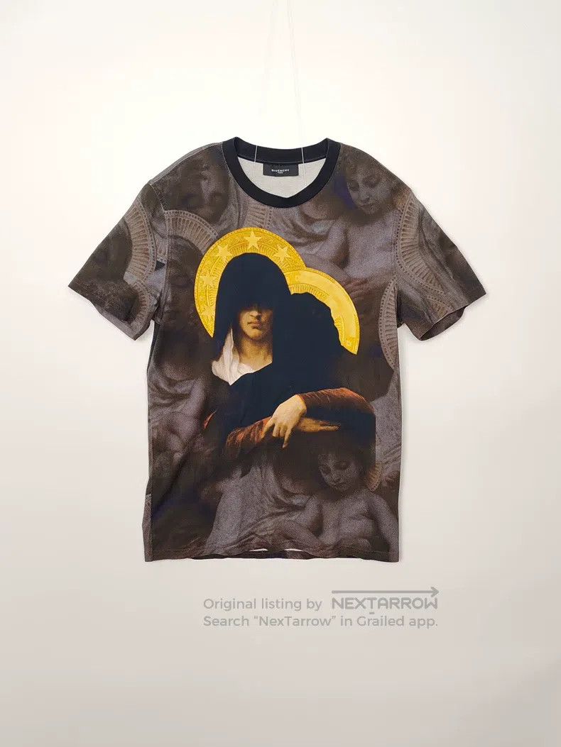 Givenchy Givenchy Men's Virgin Mary Printed Short Sleeve Size US S / EU 44-46 / 1 - 1 Thumbnail