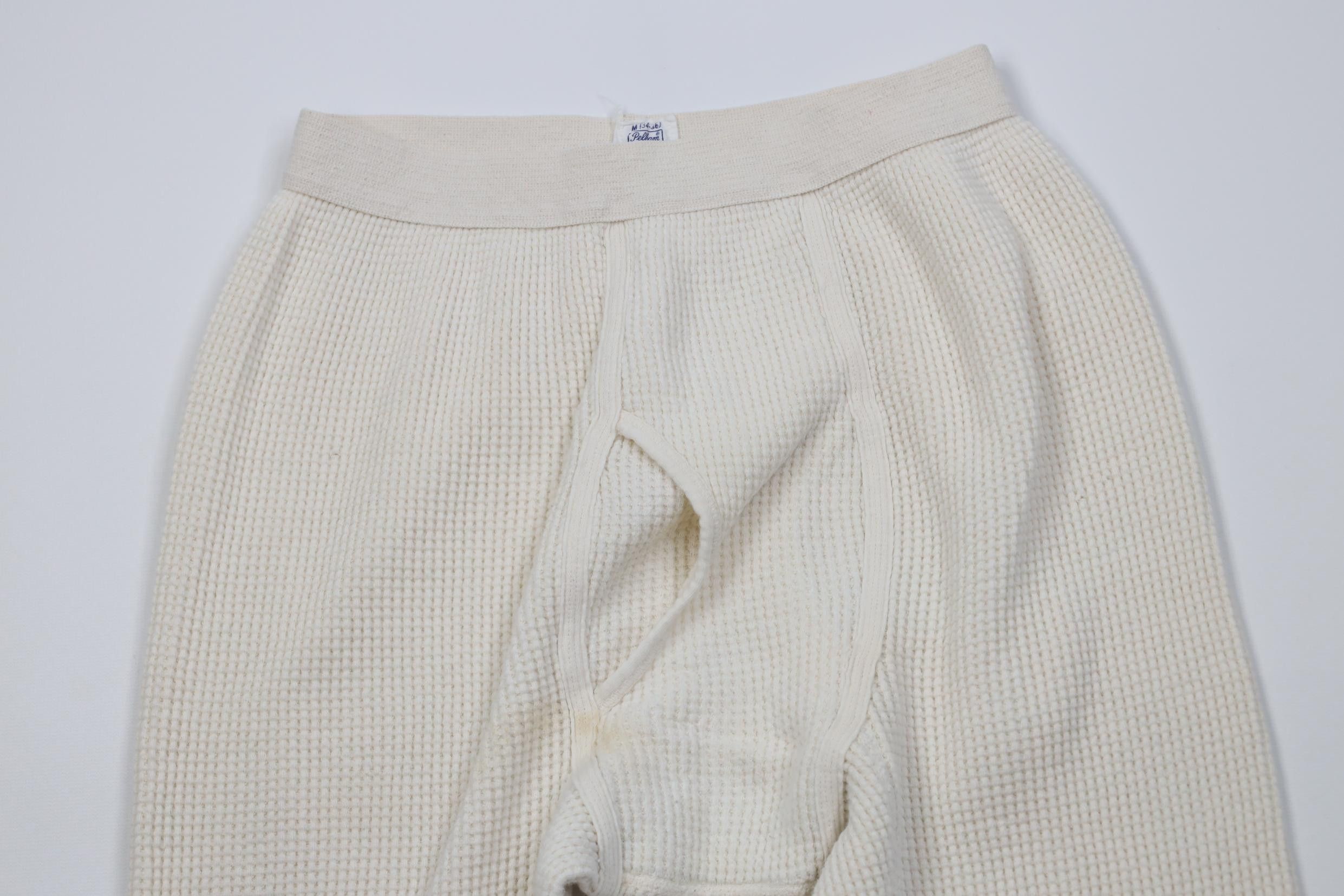 Vintage Vintage 60s Streetwear Waffle Knit Base Layer Pants USA Size US 34 / EU 50 - 2 Thumbnail