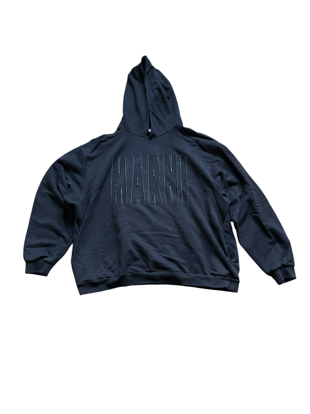 Marni STITCHED LOGO PULLOVER HOODIE Size US XL / EU 56 / 4 - 1 Thumbnail