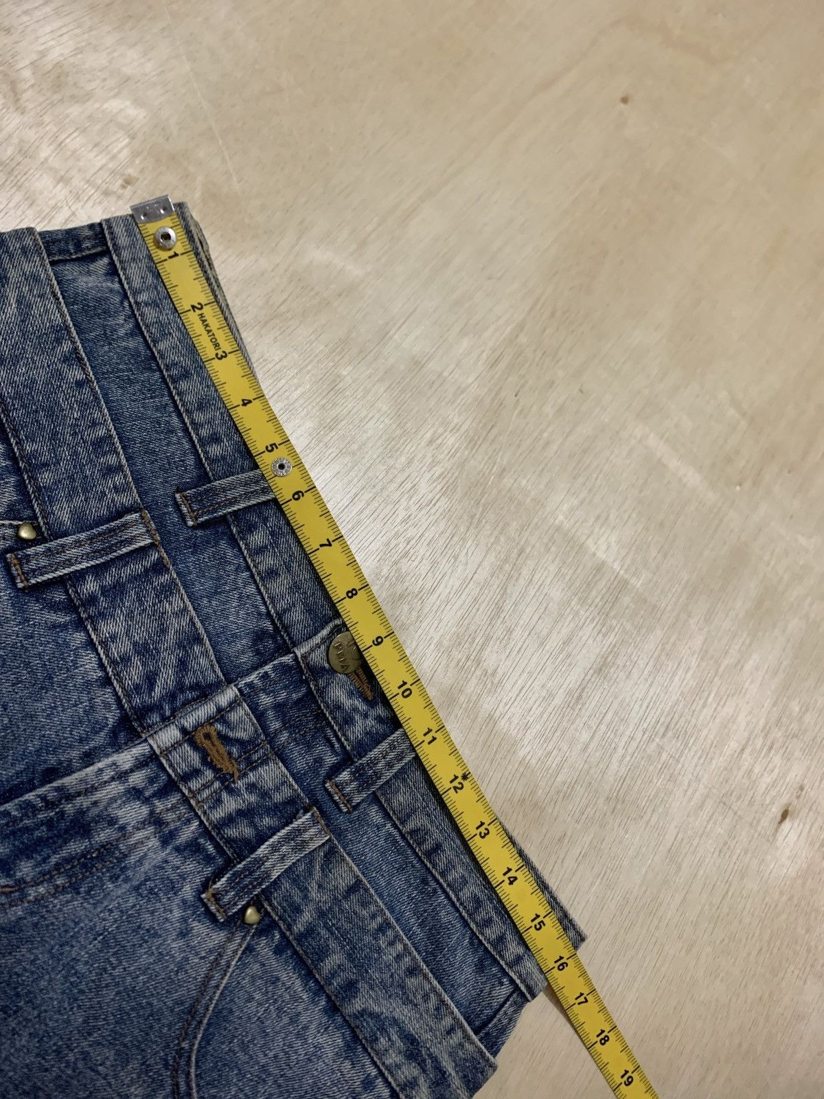 Hysteric Glamour × If Six Was Nine × Japanese Brand Vintage Y2k PMA Double Waist Zipper Jeans Size US 32 / EU 48 - 15 Thumbnail