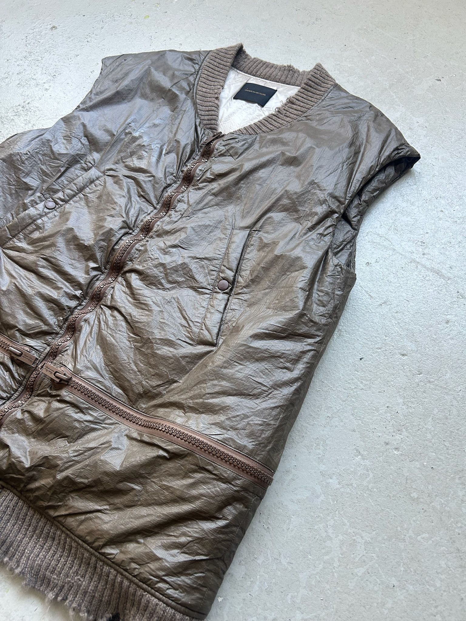 Undercover Undercover Tarp Bomber Vest Waistcoat Size US M / EU 48-50 / 2 - 2 Thumbnail