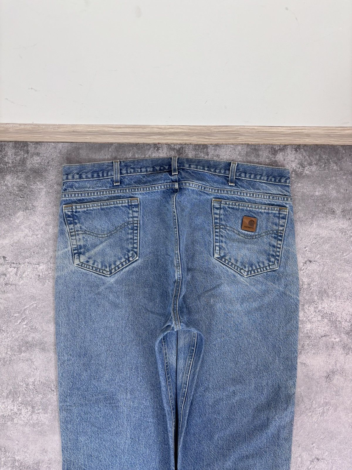 Carhartt Vintage Carhartt Men’s Faded Light Blue Baggy Denim Jeans Size US 42 / EU 58 - 6 Thumbnail