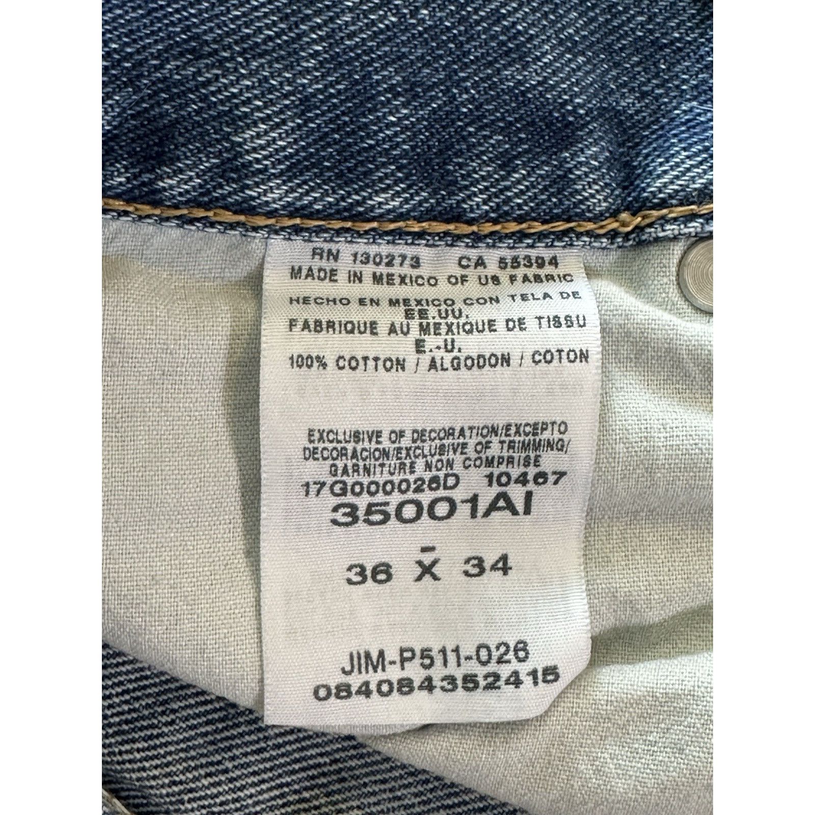 Wrangler Wrangler Rugged Wear Denim Blue Jeans 36x34 Straight Western Size US 36 / EU 52 - 6 Thumbnail